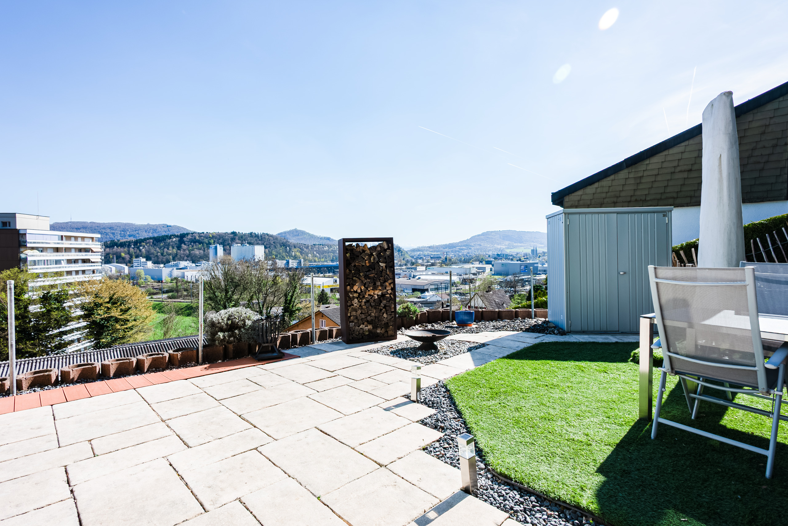 Terrasse mit Panoramablick
