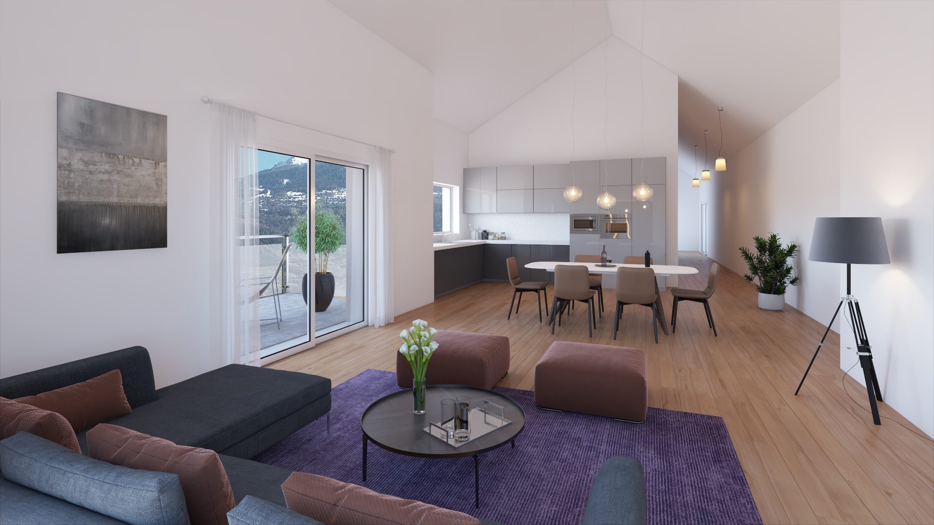2,5-ZIMMER-SEITENWOHNUNG - WALLIS – Ardon