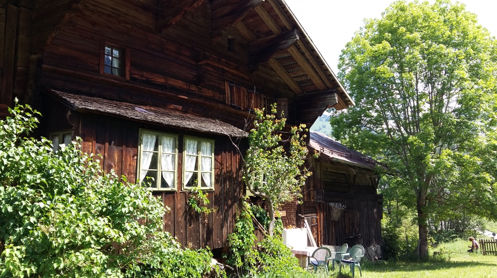 Historisches Holzhaus mit Garten