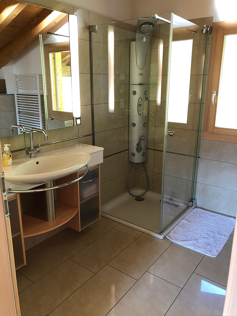 Badezimmer mit Dusche