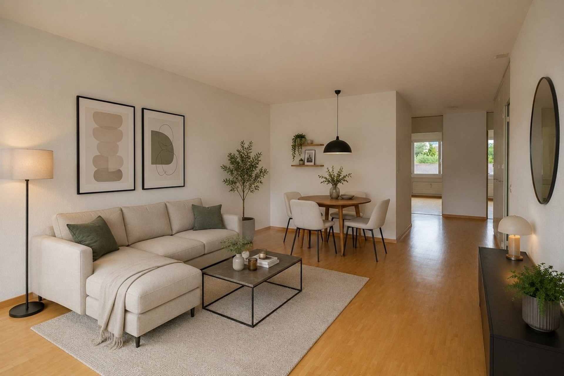 Charmante 31⁄2-Zimmer-Wohnung mit Bergsicht und Weitblick – Münsingen