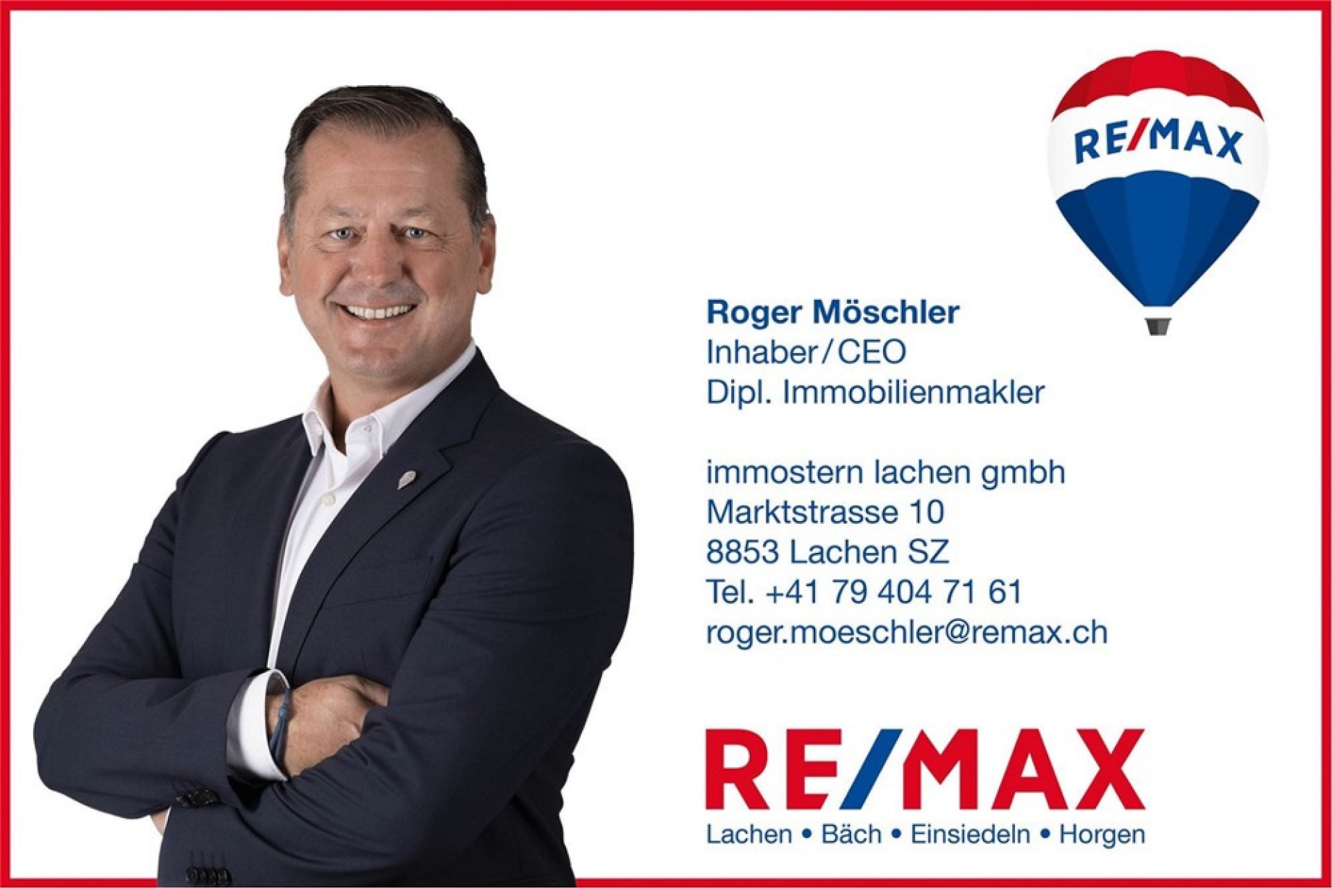Makler-Branding mit Porträt