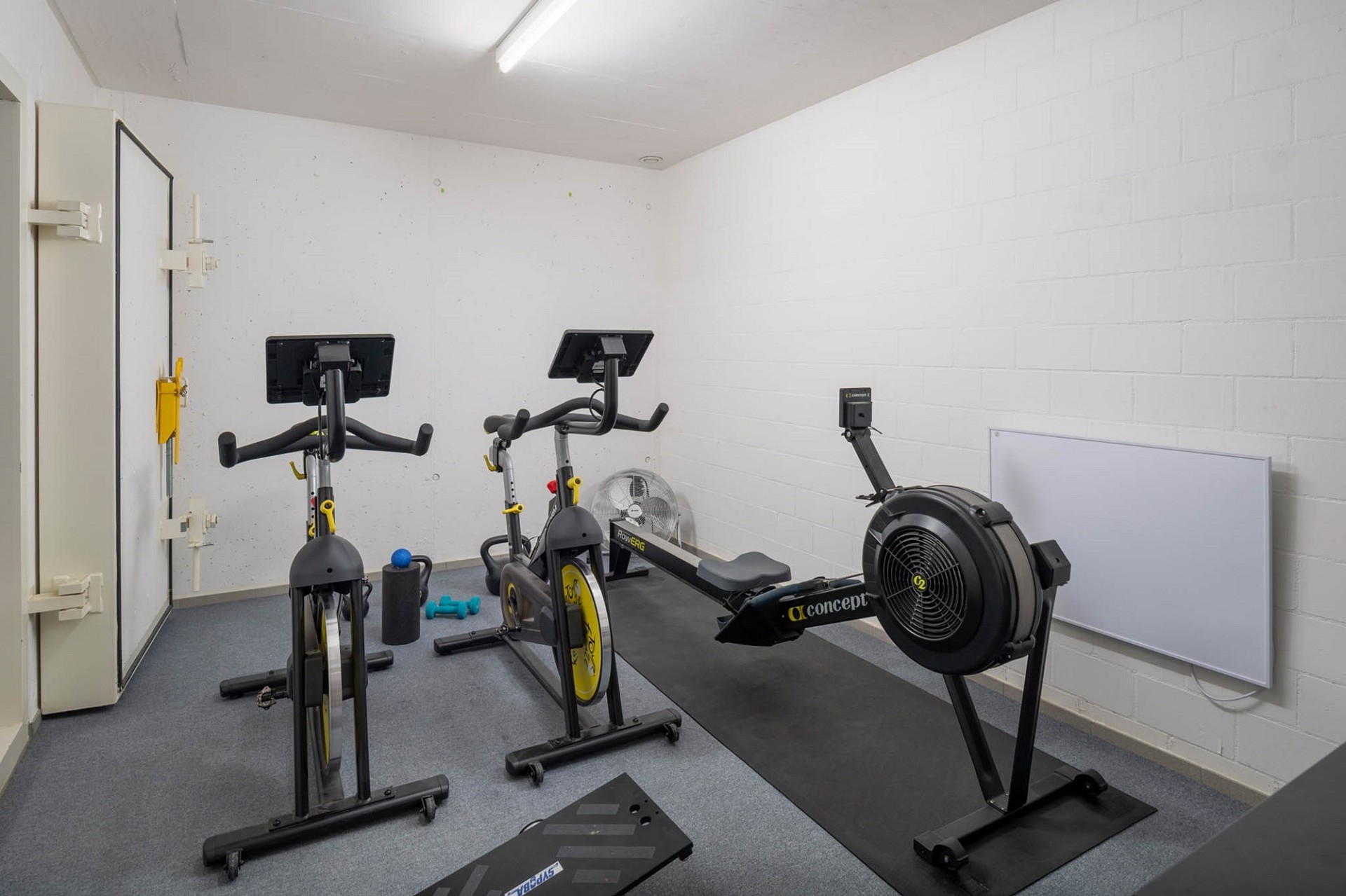 Fitnessraum im Keller