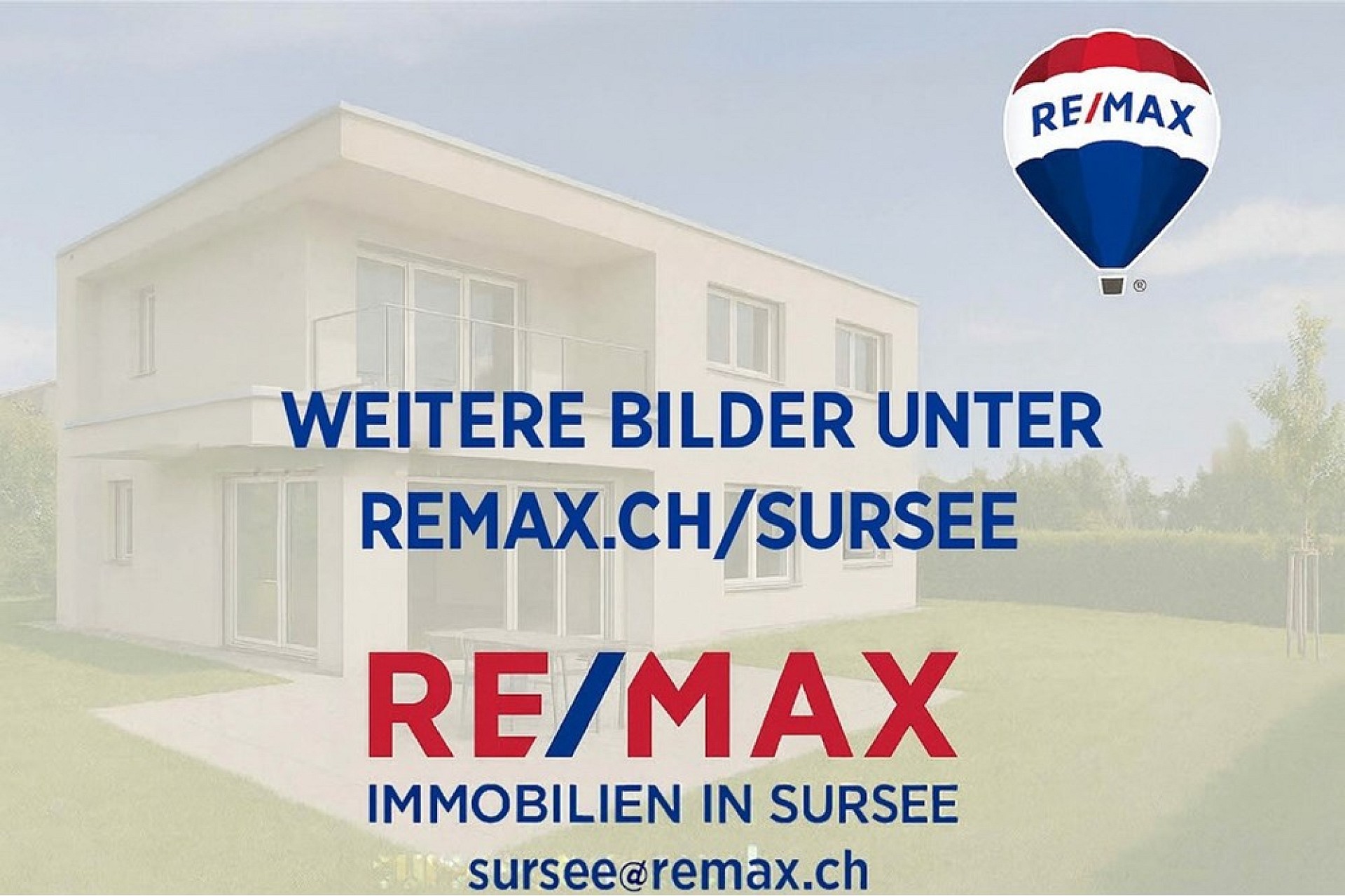 Maklerwerbung mit Hausvisualisierung