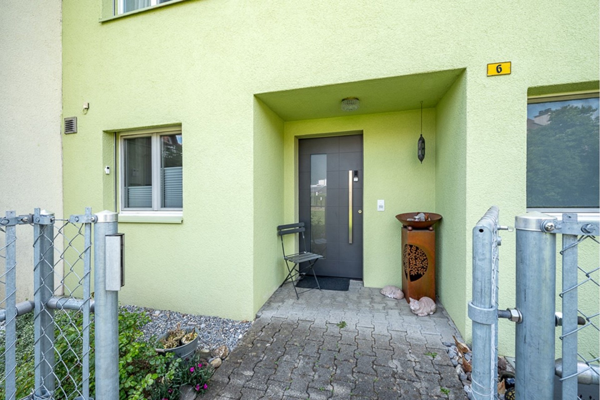 Eingangsbereich eines Wohnhauses