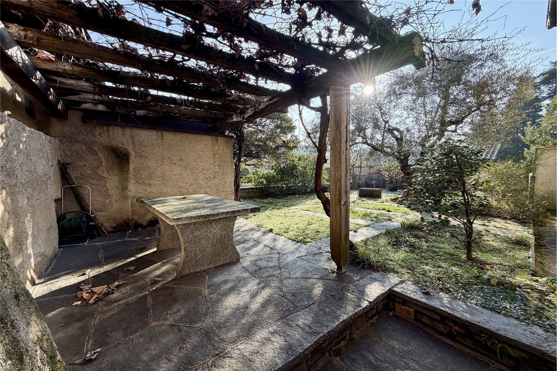 Garten-Patio mit Pergola