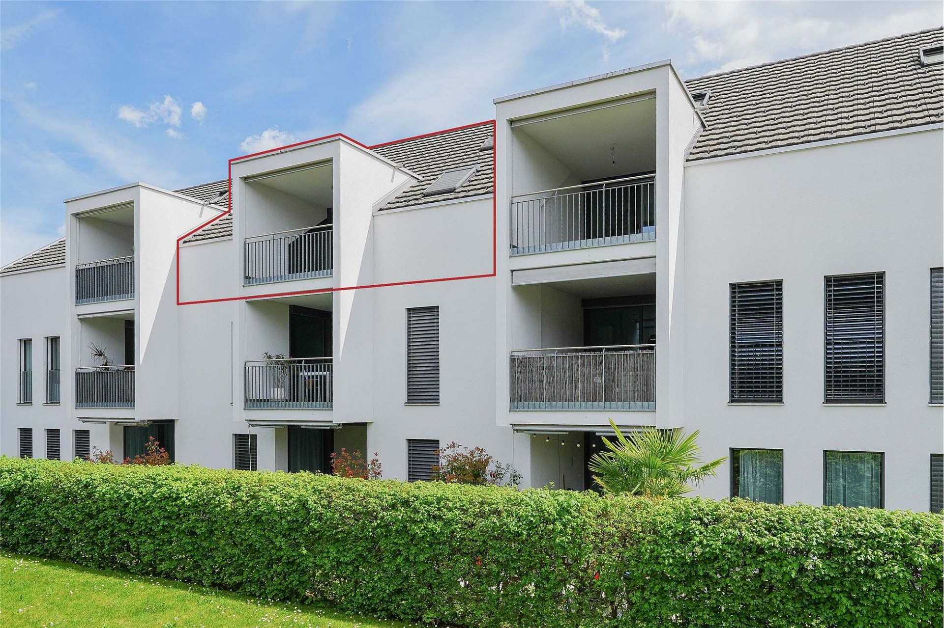 Moderne Wohnanlage mit Balkonen