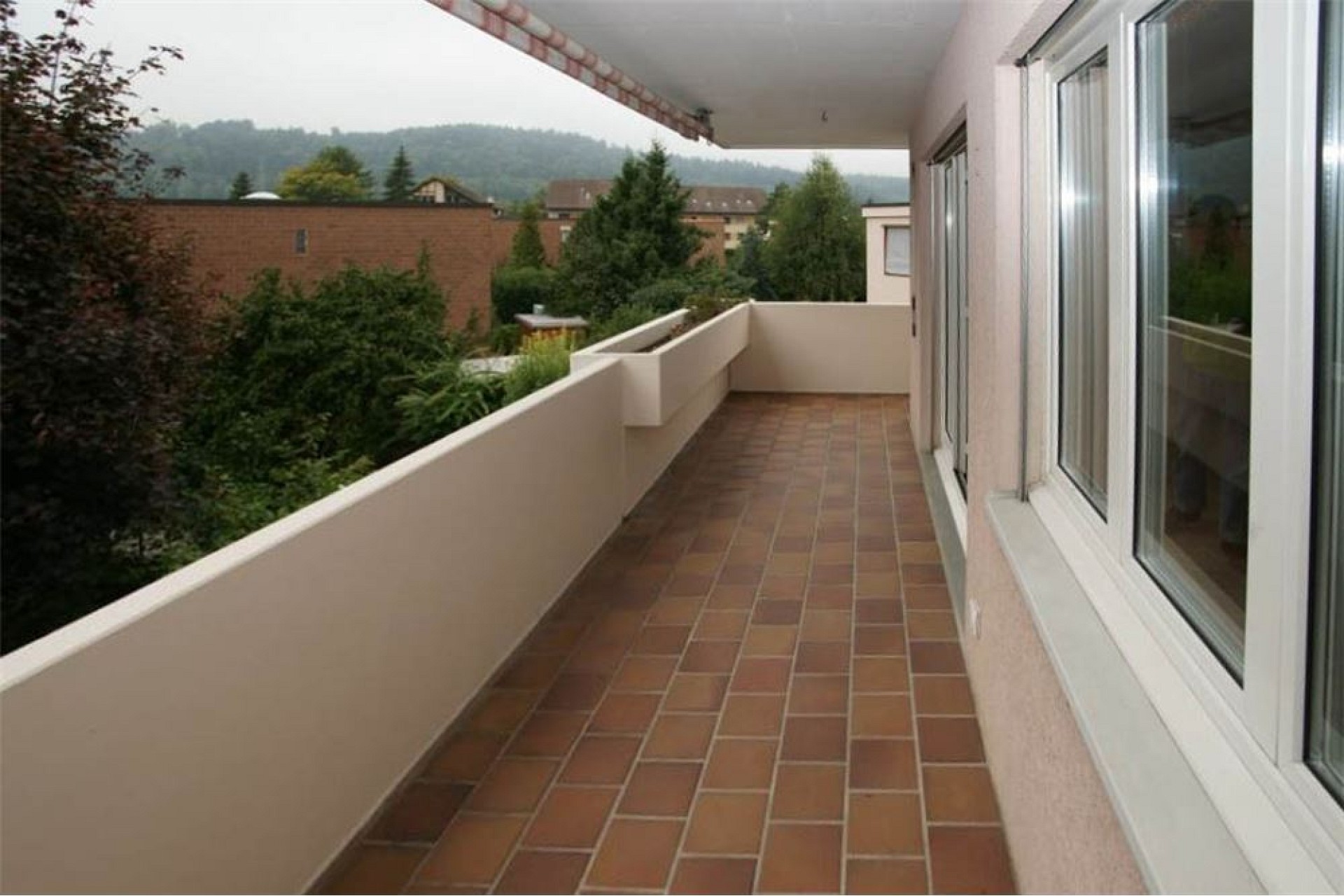Balkon mit Blick ins Grüne
