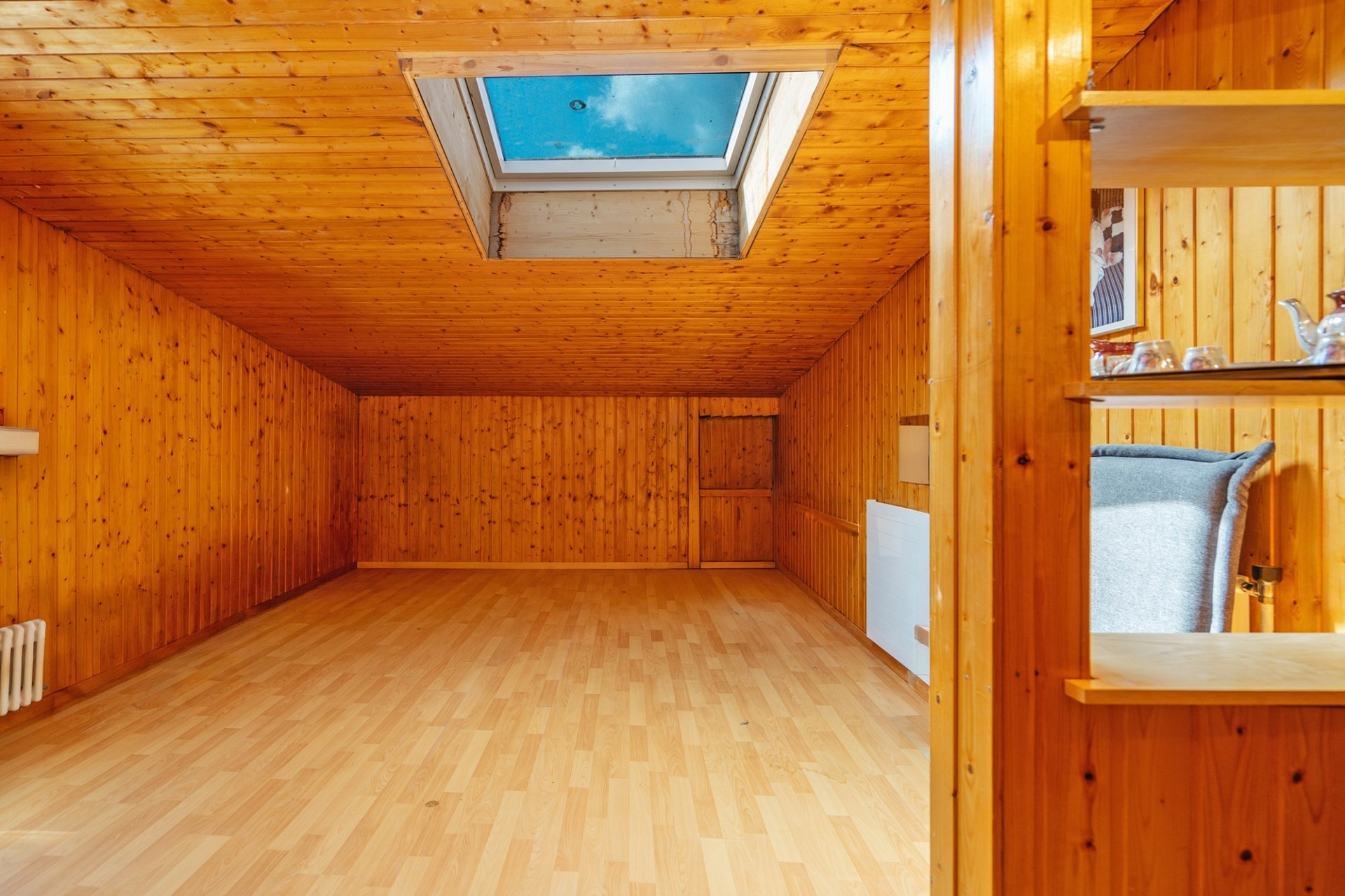 Holzvertäucherter Dachraum