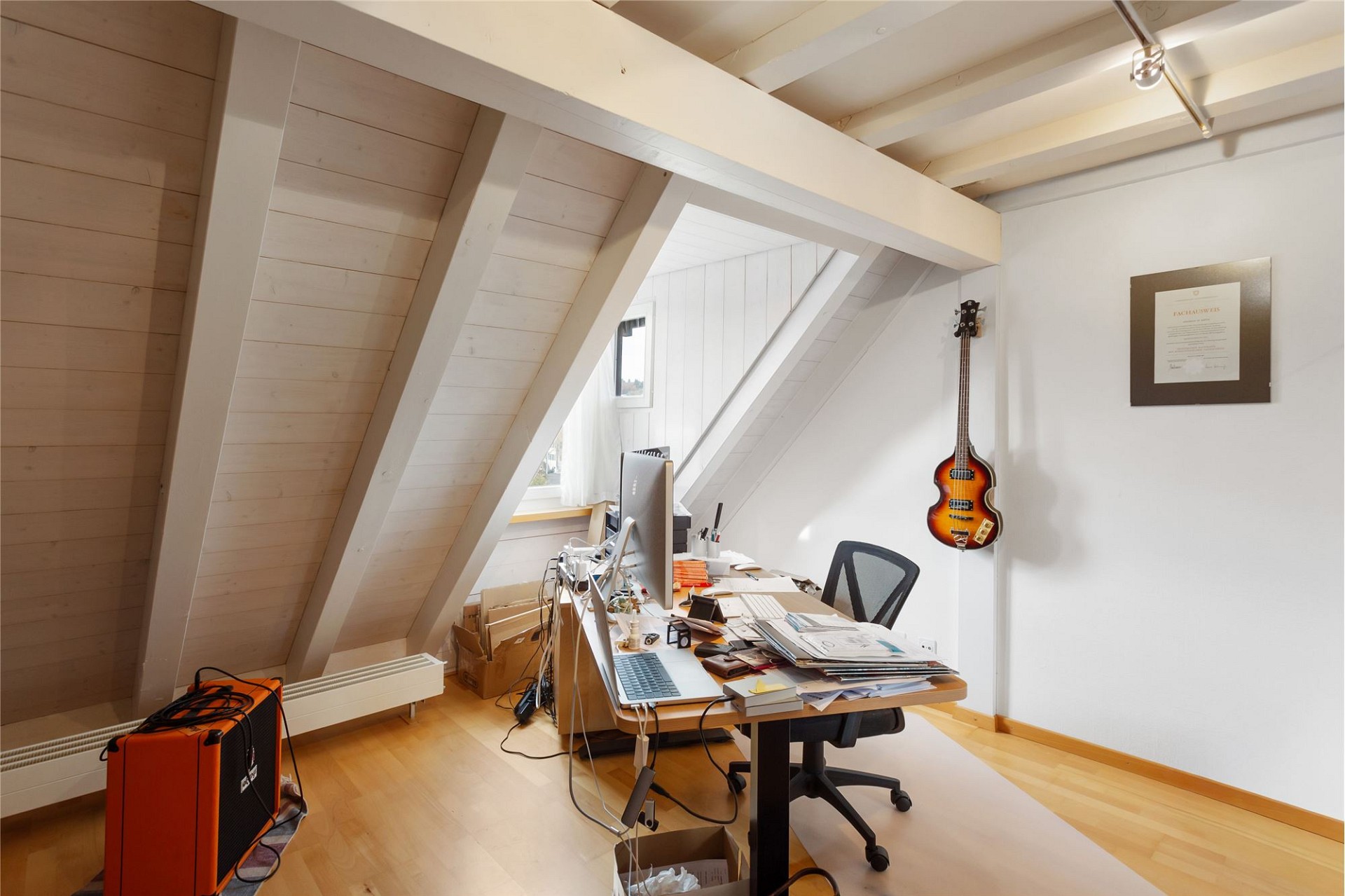 Arbeitsraum im Dachgeschoss
