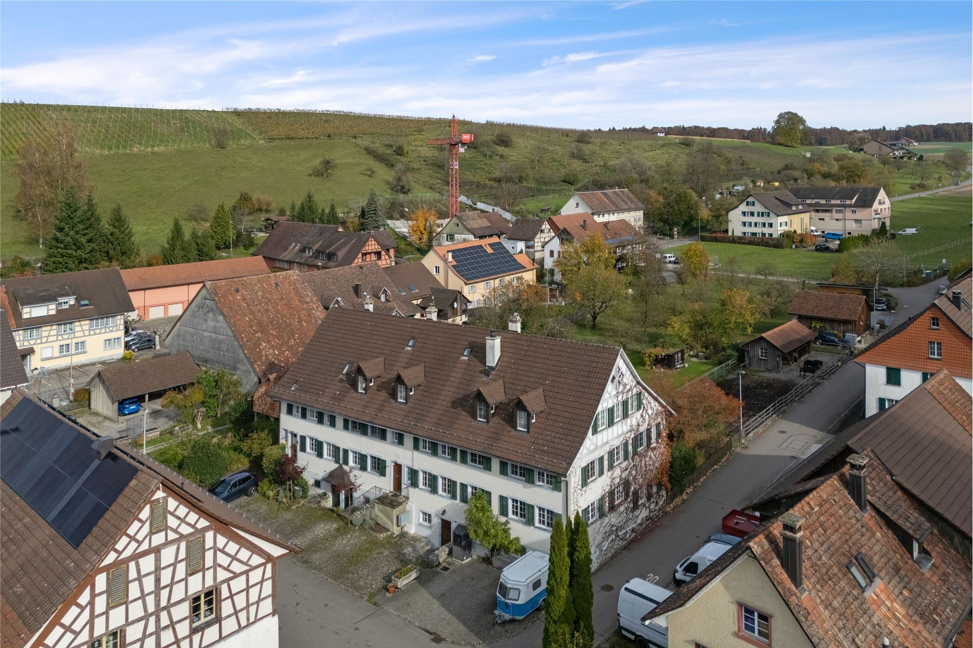 Dorfansicht aus der Luft