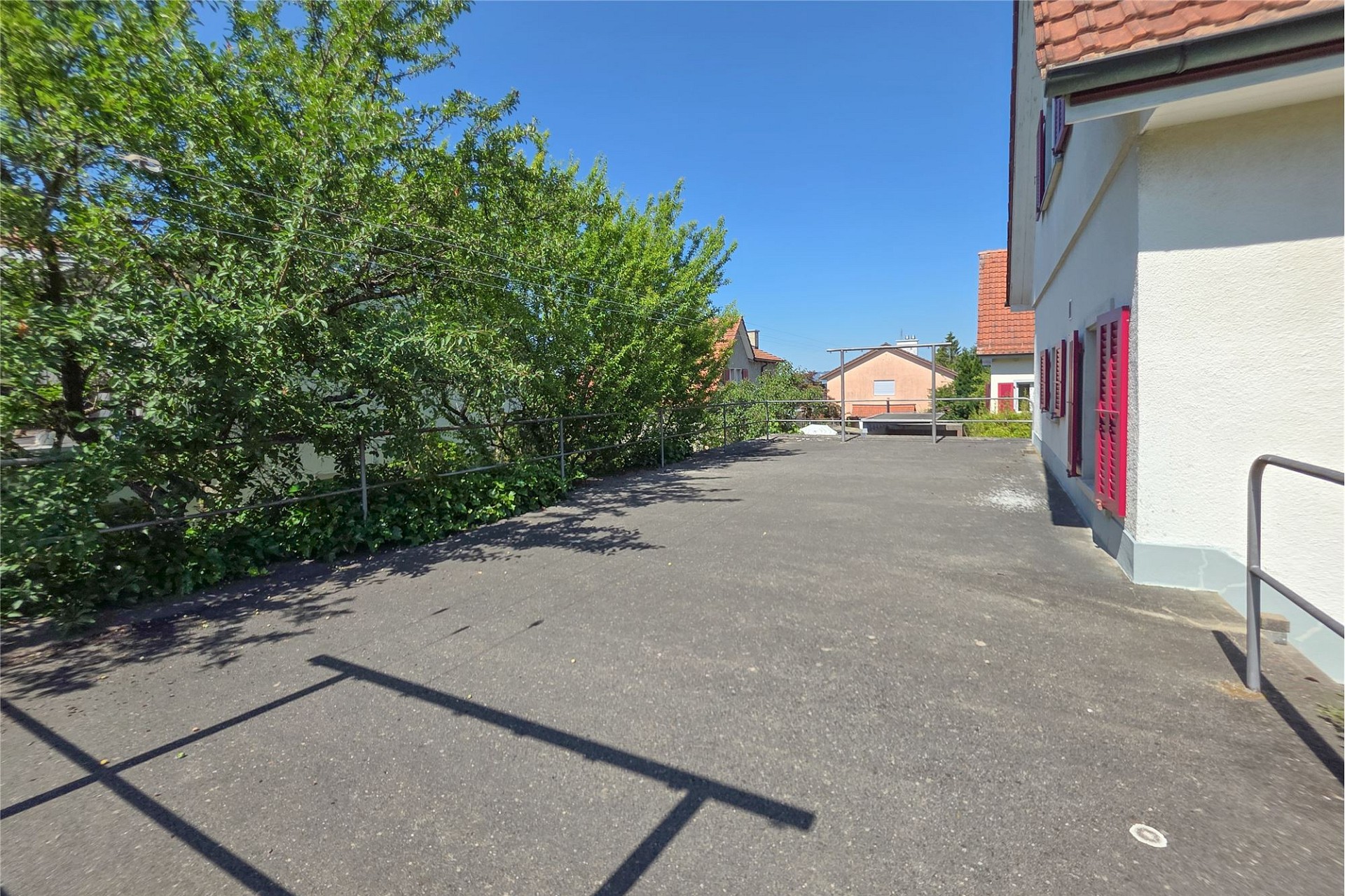Außenansicht einer Dachterrasse
