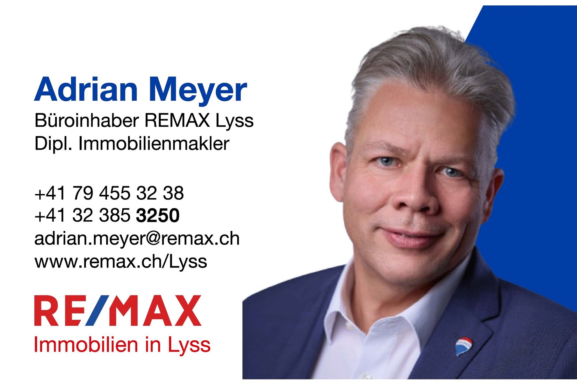 Werbeplakat eines Immobilienmaklers