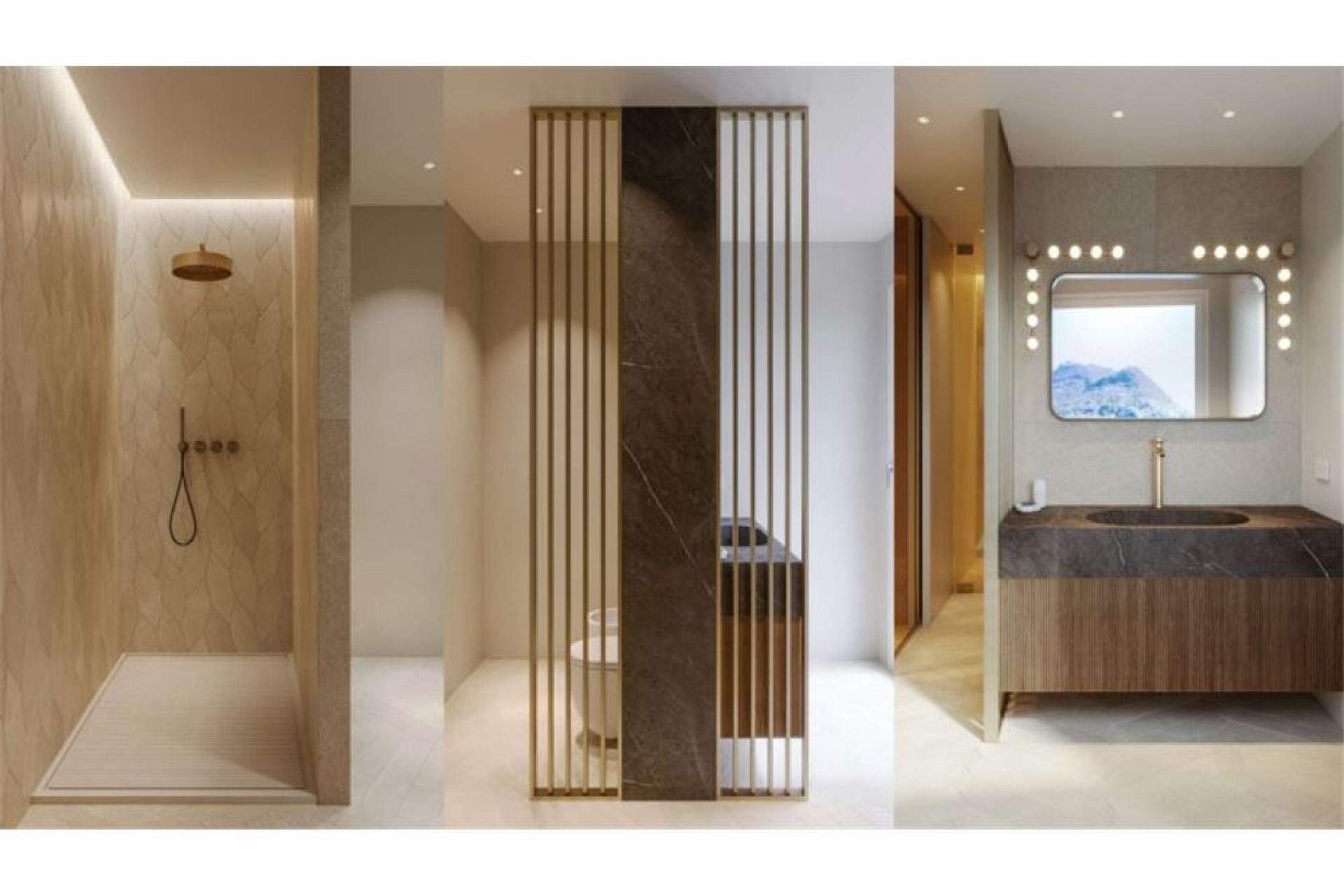 Luxuriöses Badezimmer mit Wellness-Charakter