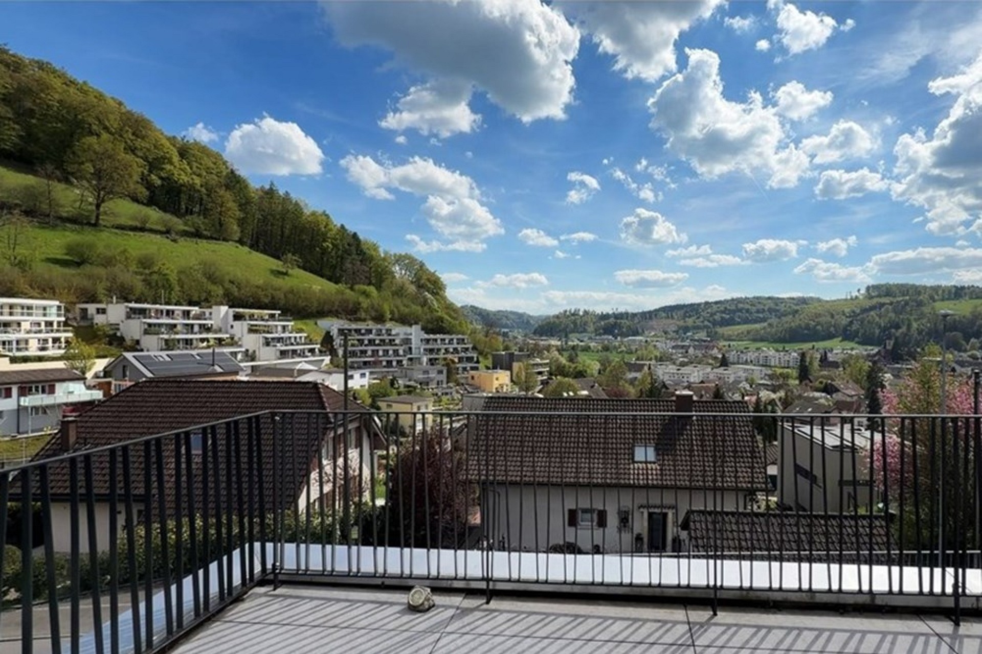 Balkon mit Panoramaausblick