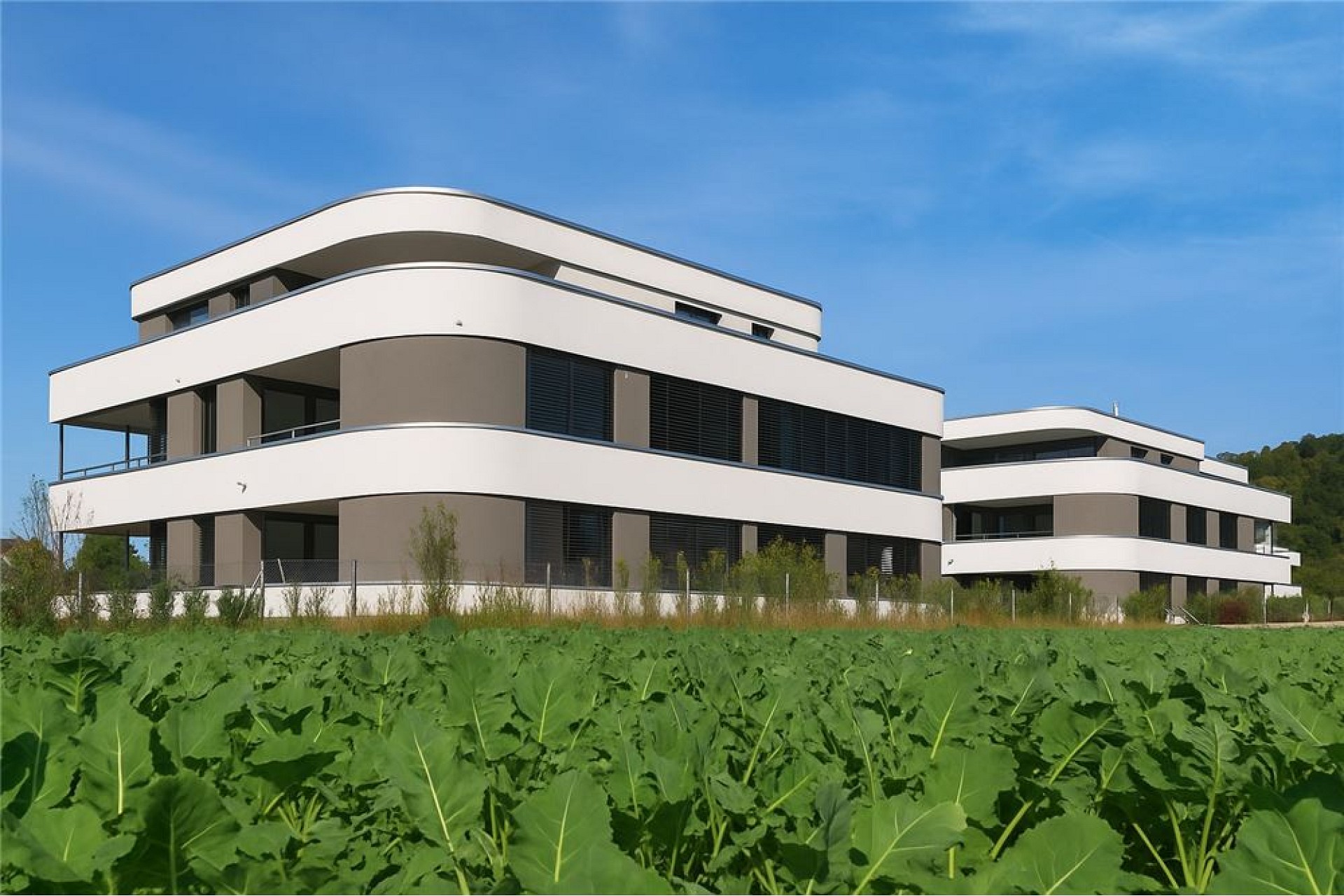 Moderne Wohnanlage im Grünen