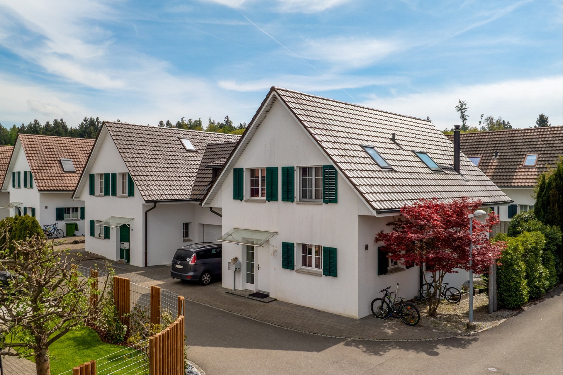 Wohnsiedlung mit Reihenhäusern