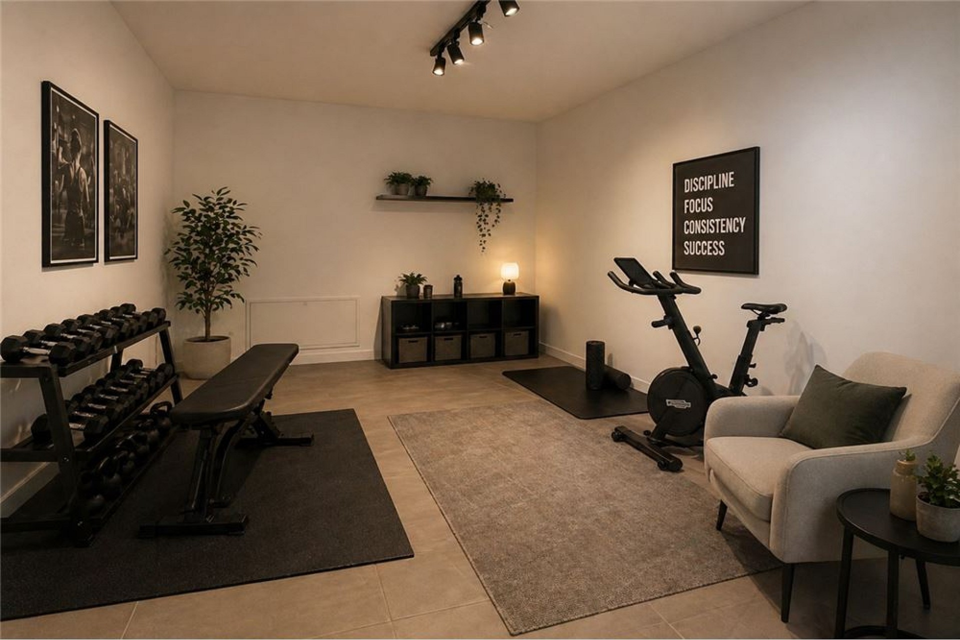 Heimisches Fitnesszimmer