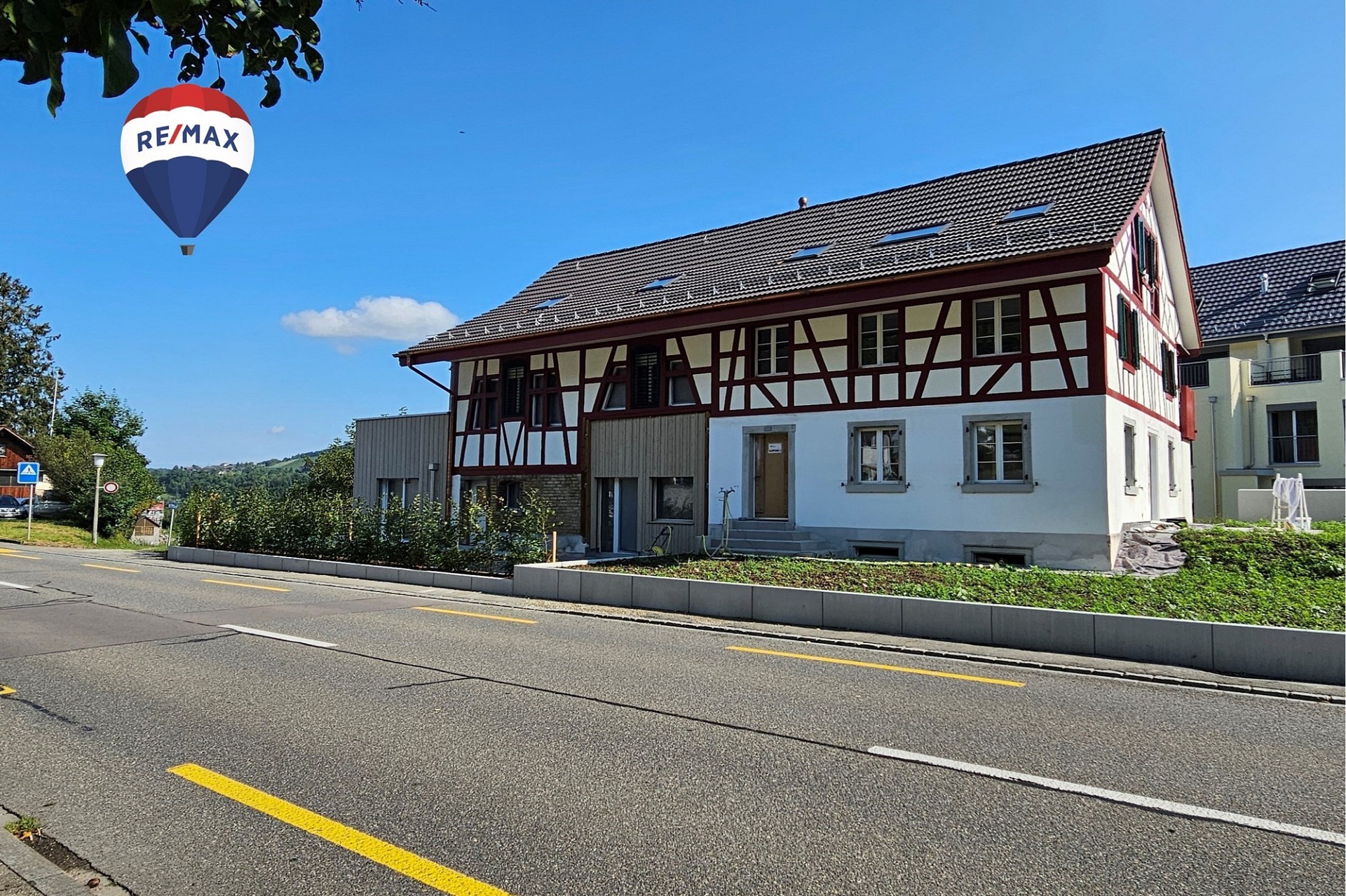 Fachwerkhaus an der Straße