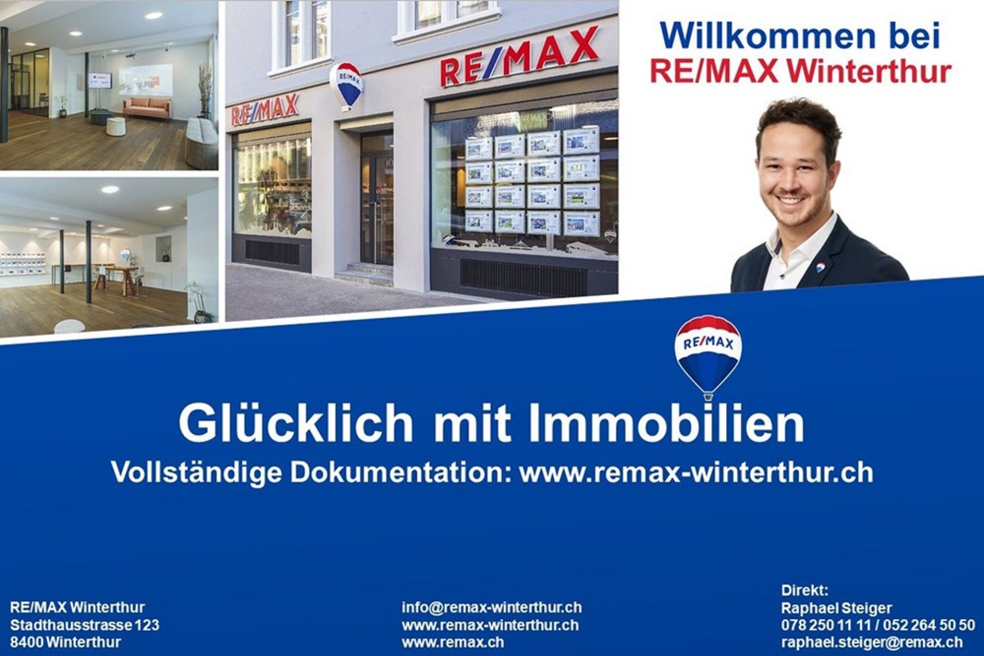 Werbebanner von RE/MAX Winterthur