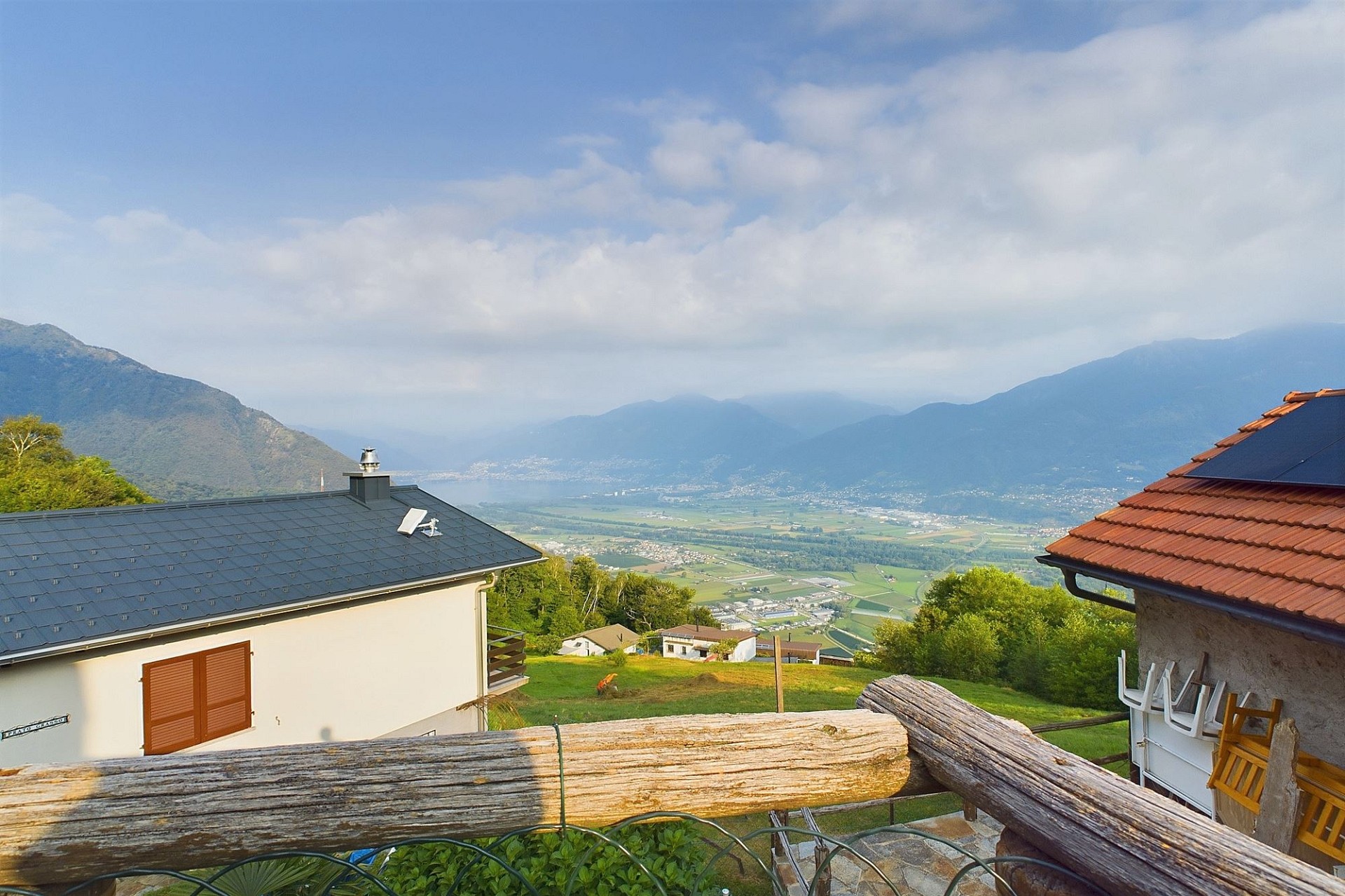 Bergblick von einem Außenbereich