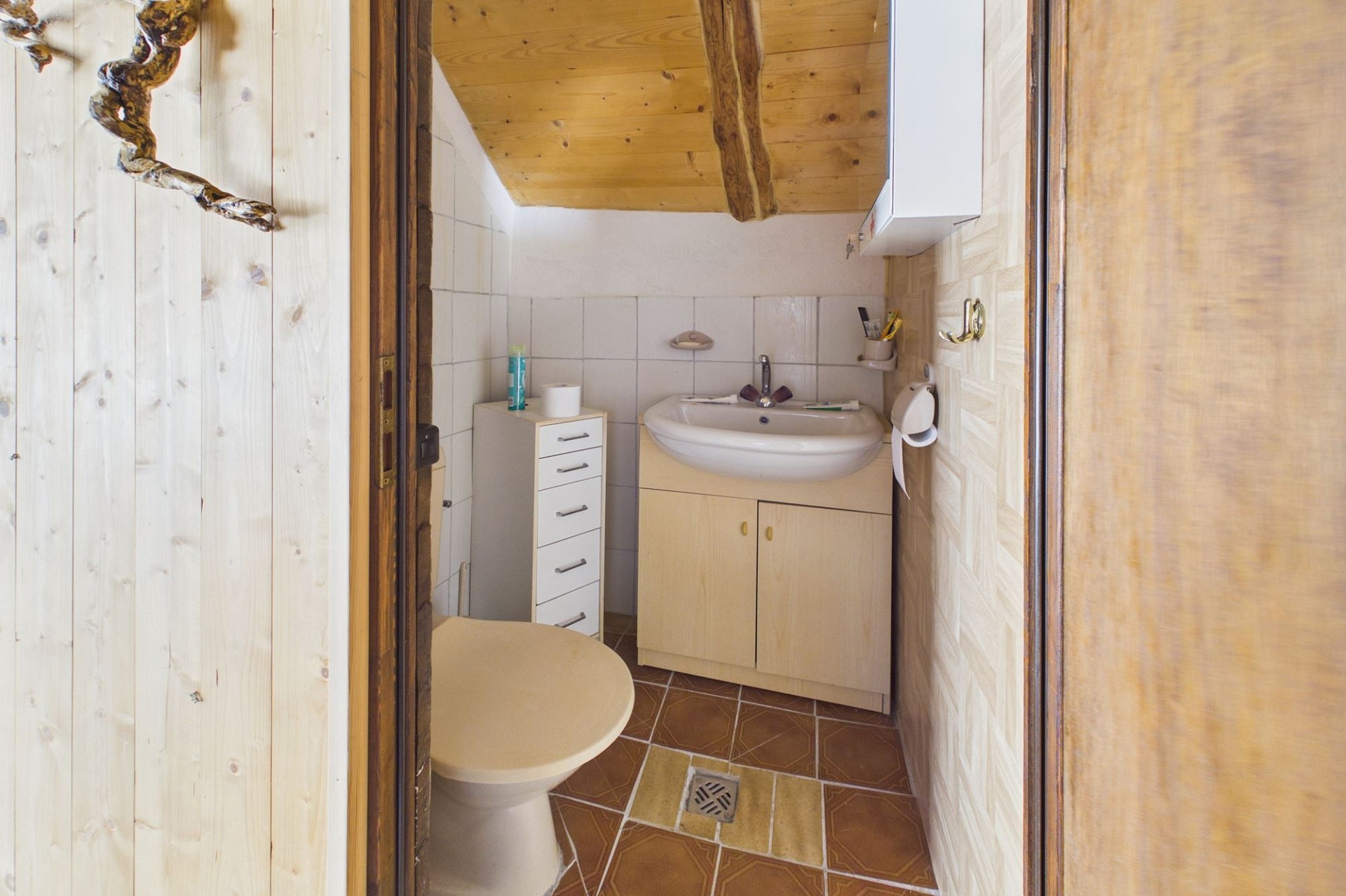 Kleines rustikales Gäste-WC