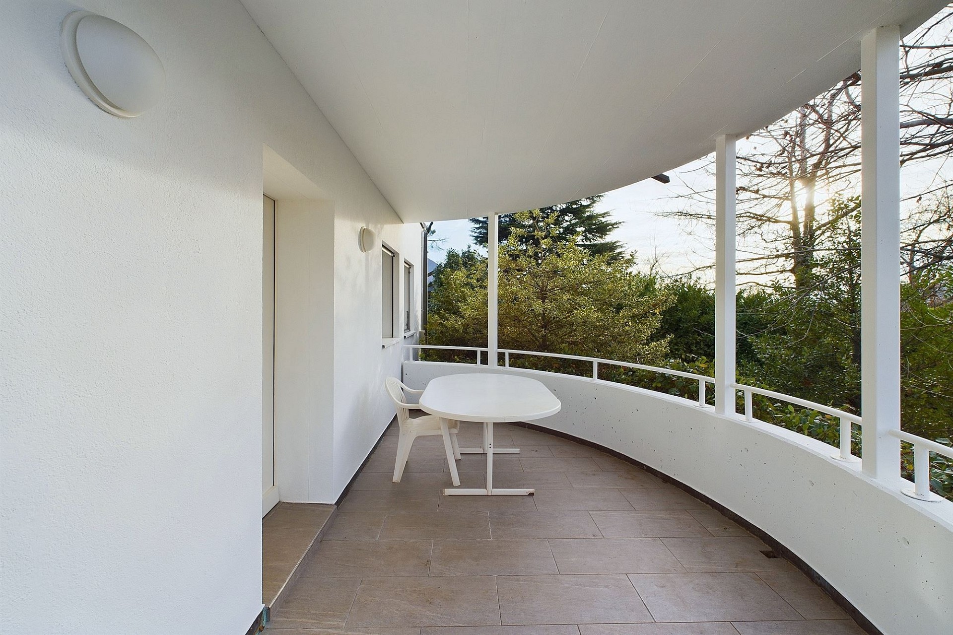 Balkon mit Blick ins Grüne