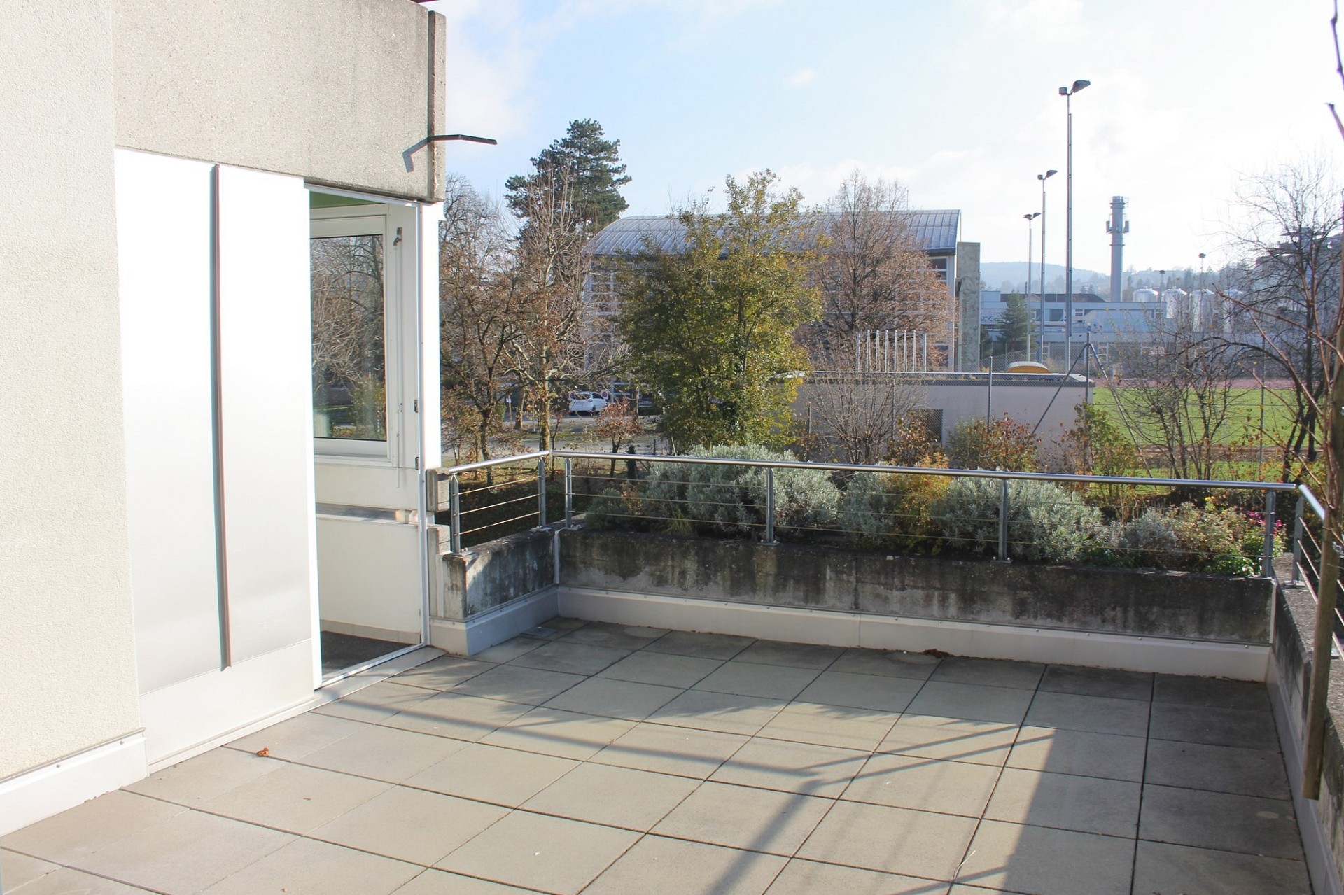 Terrasse mit Blick ins Grüne