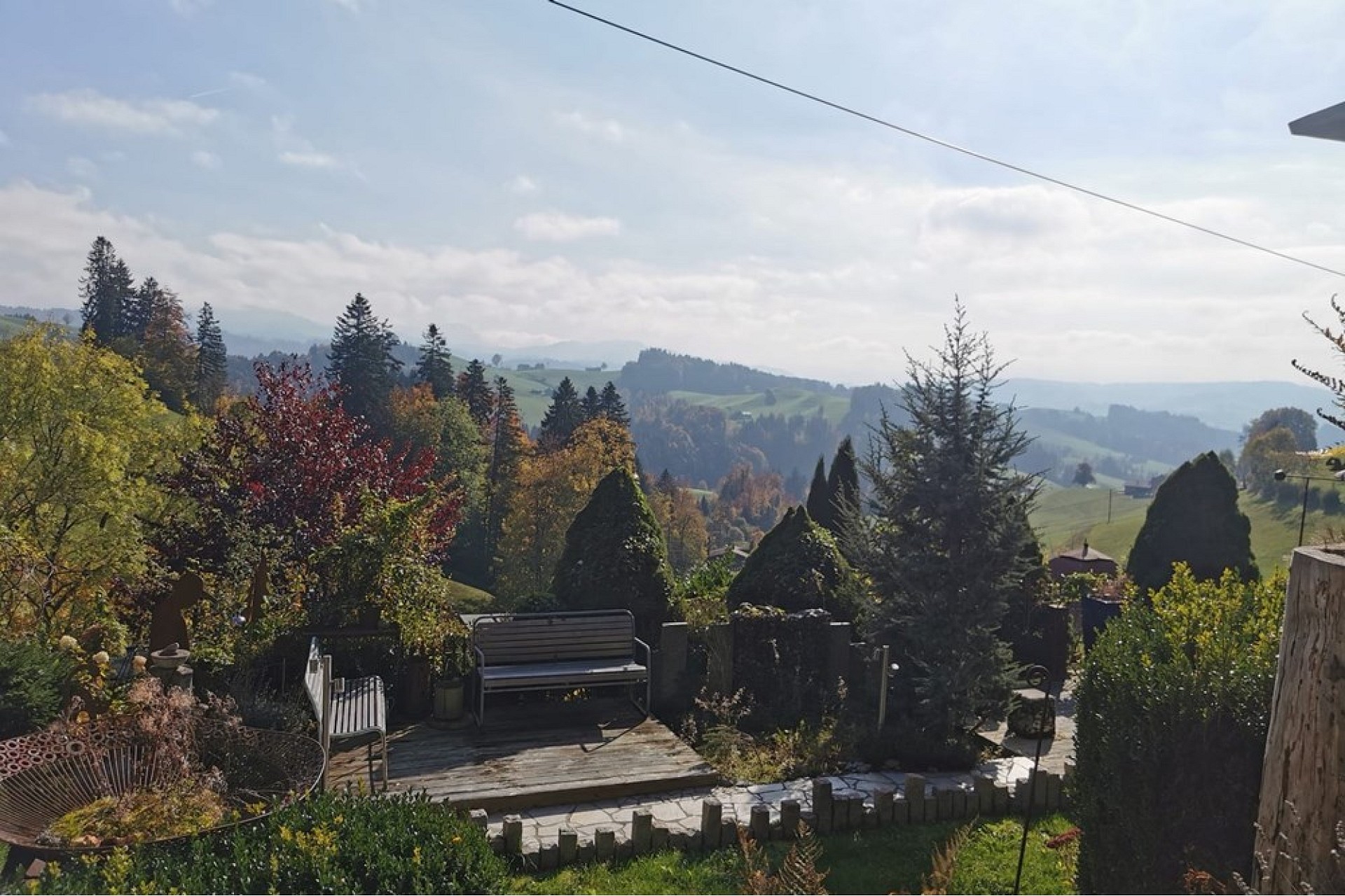 Garten mit Panoramablick