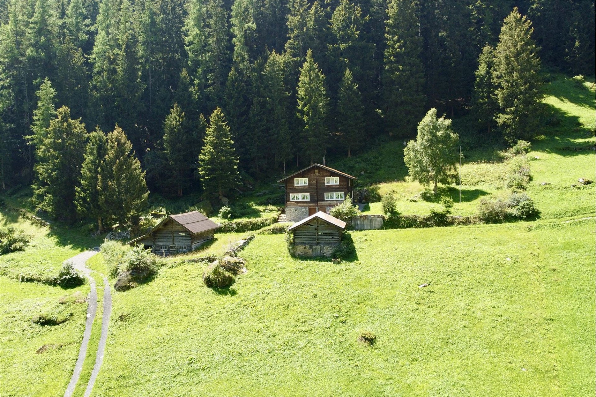 Alpines Anwesen in Waldlichtung