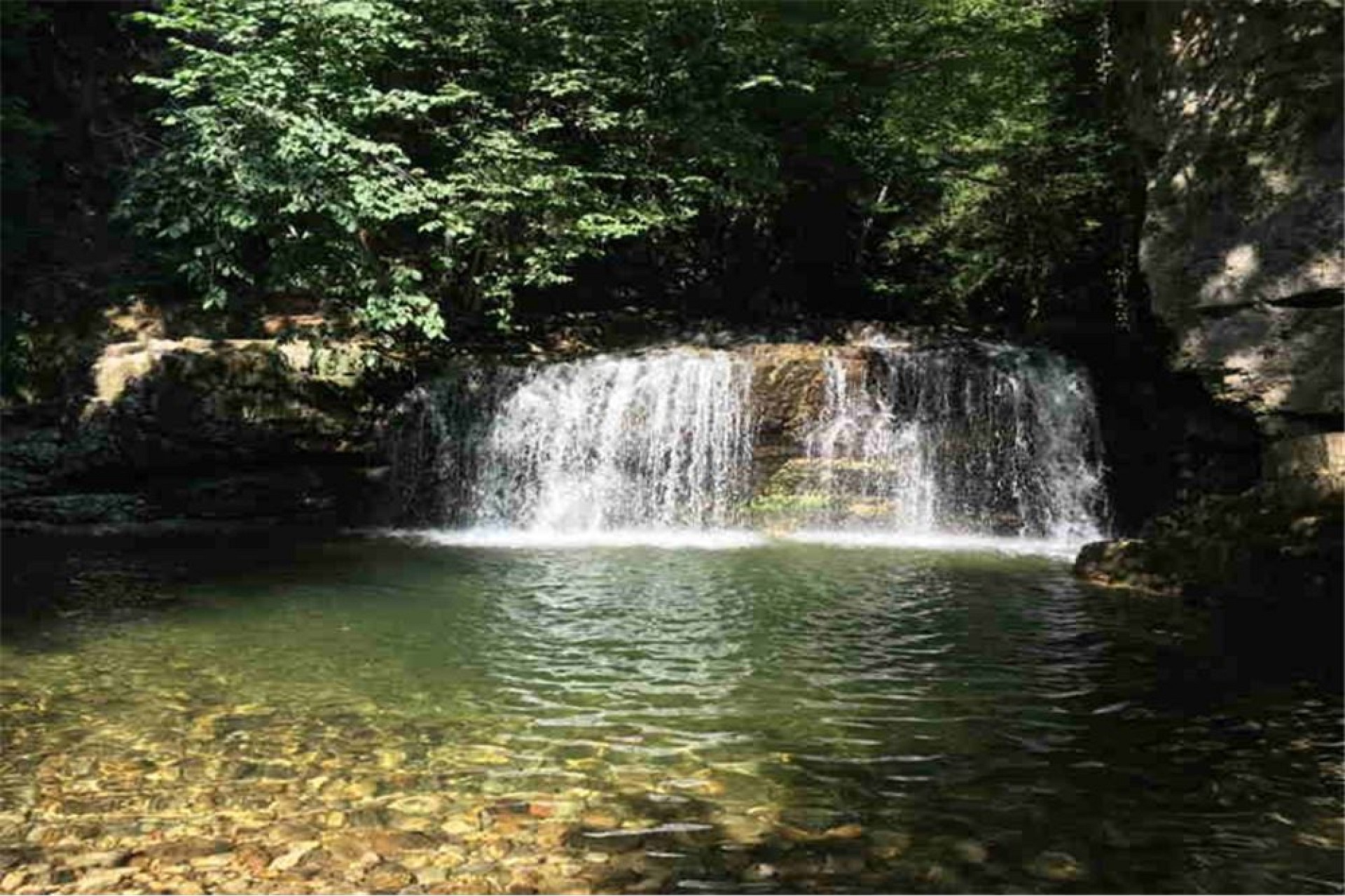 Wasserfall im Wald