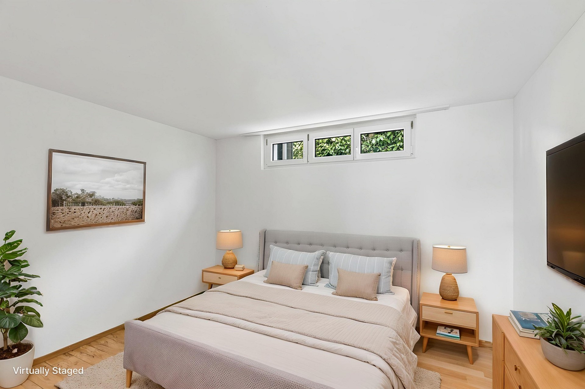 Schlafzimmer mit virtueller Einrichtung