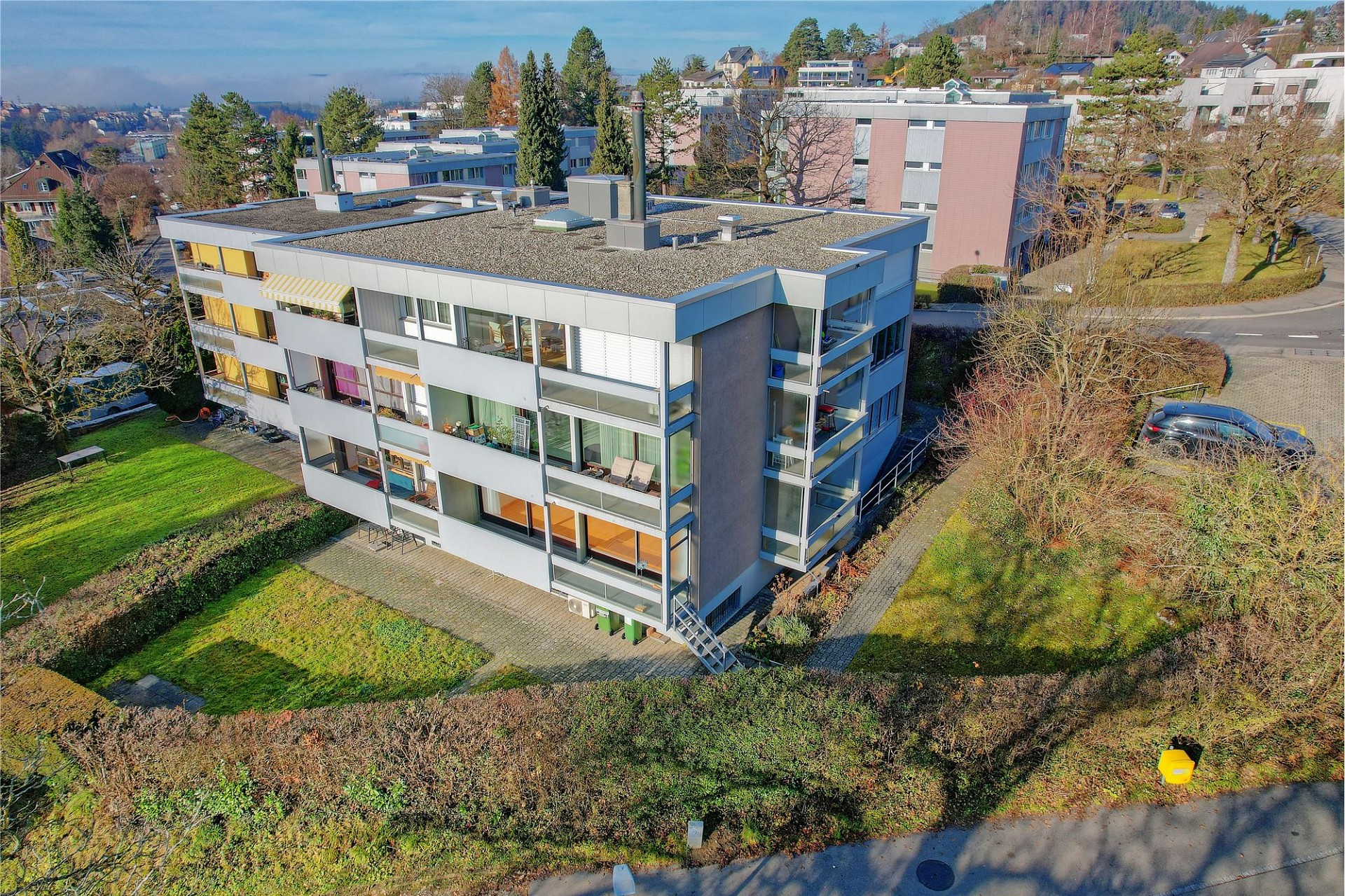 Wohnhaus aus der Luft