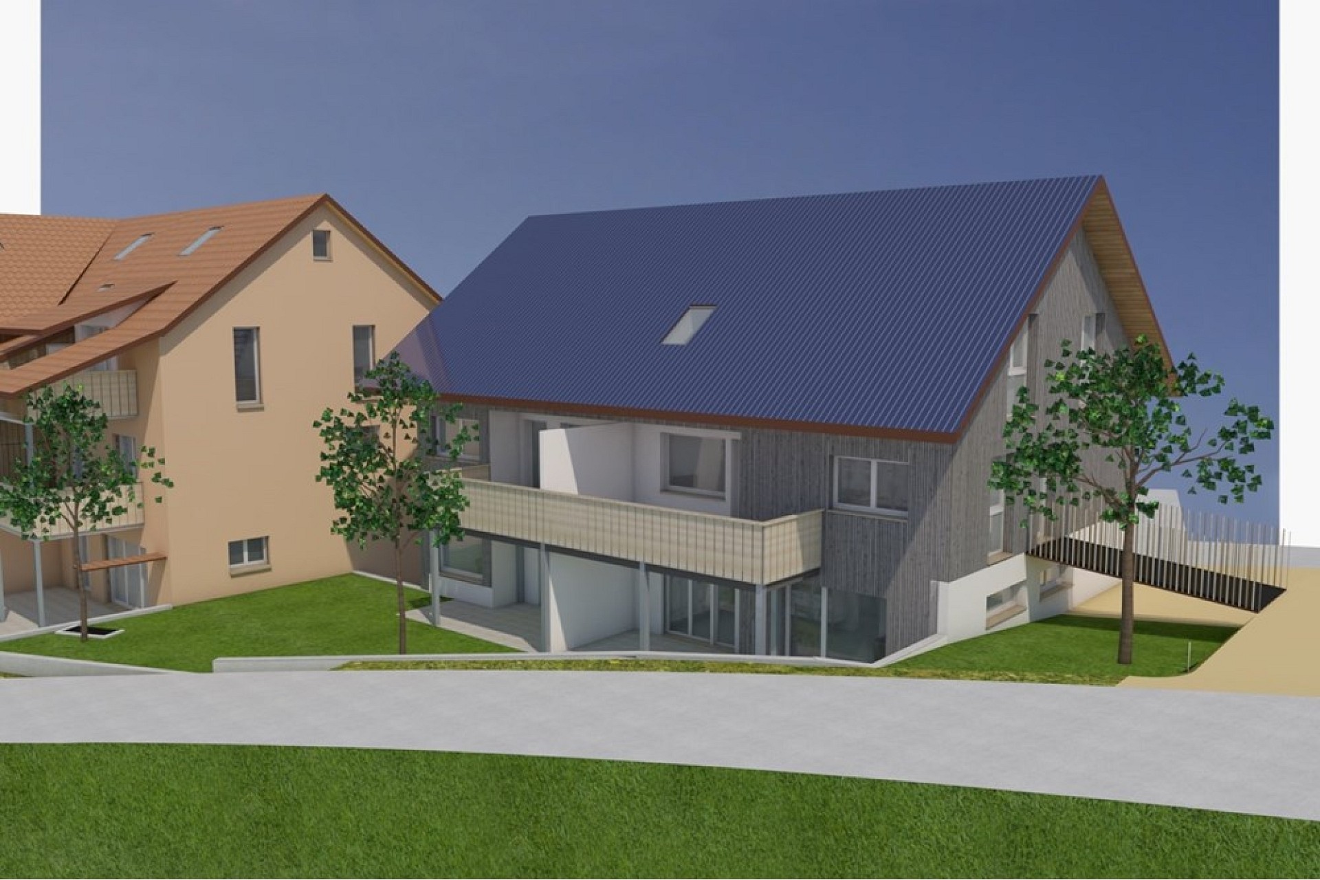 Modernes Wohnhaus mit Satteldach