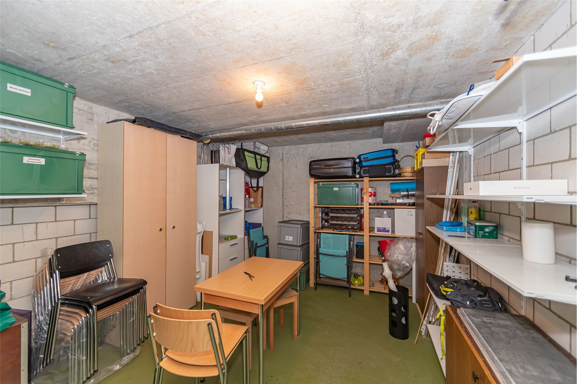Kellerraum als Abstell- und Lagerraum