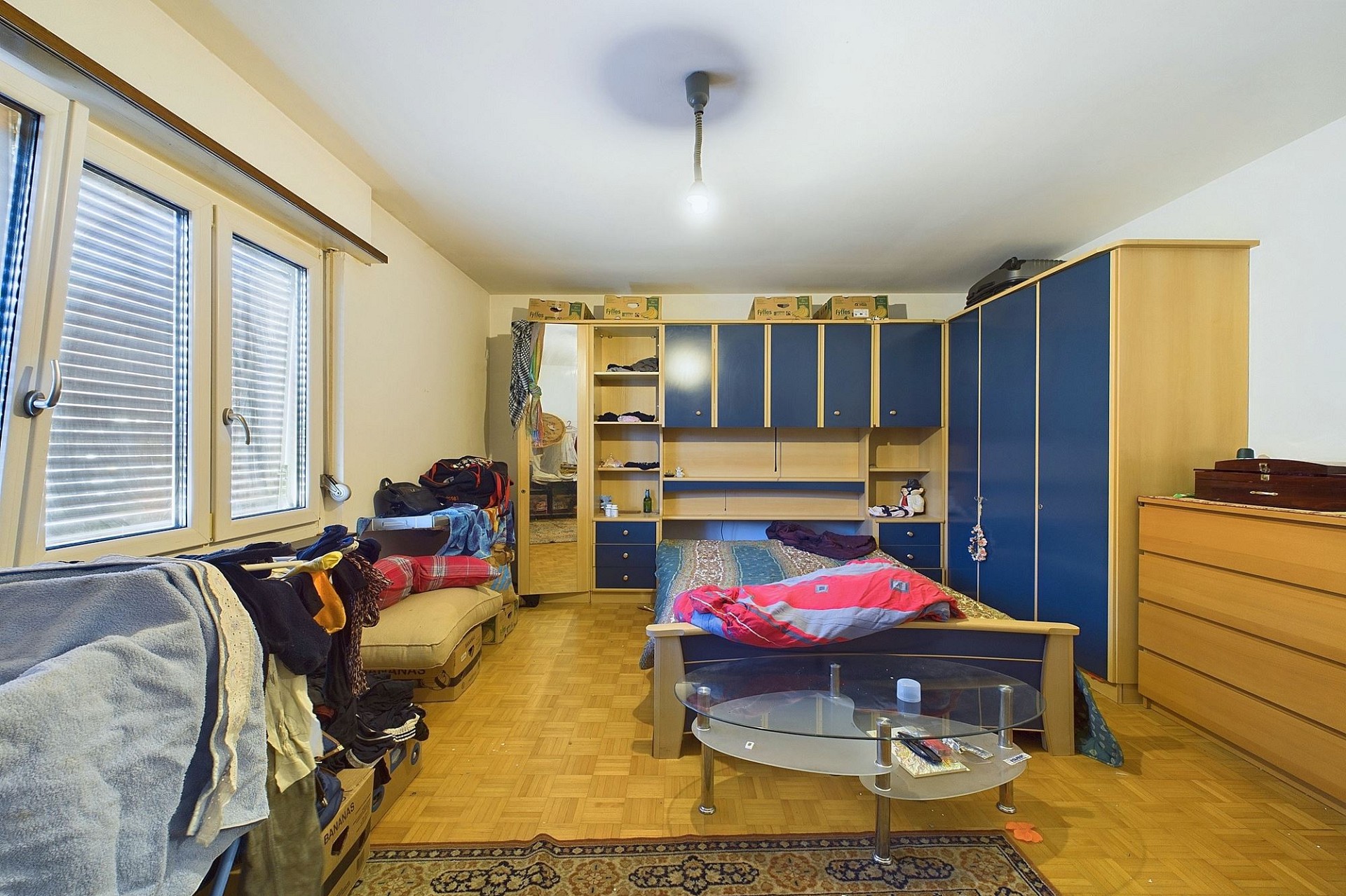 Schlafzimmer mit Einbauschränken