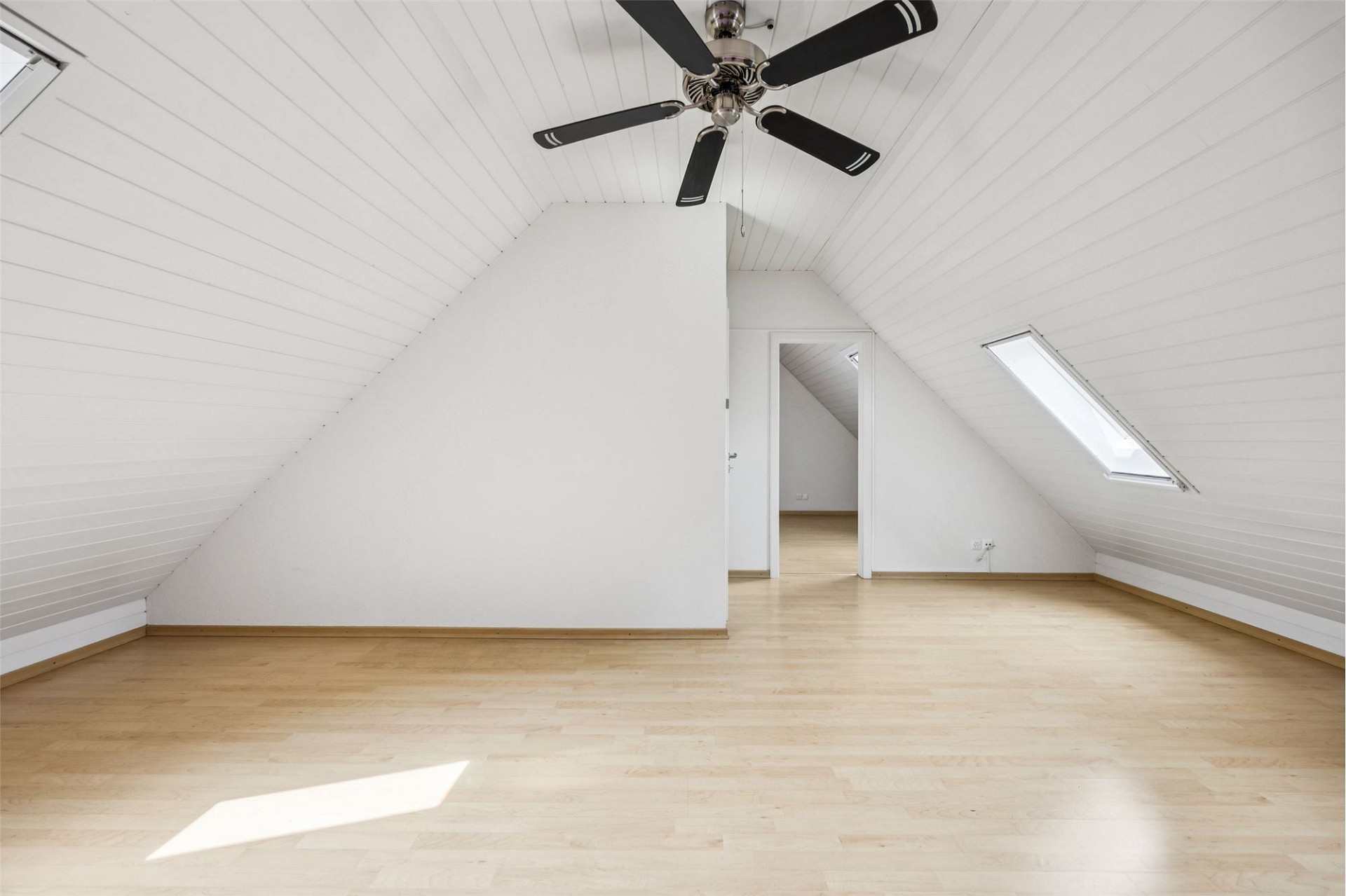 Ausgebauter Dachraum mit Dachschrägen