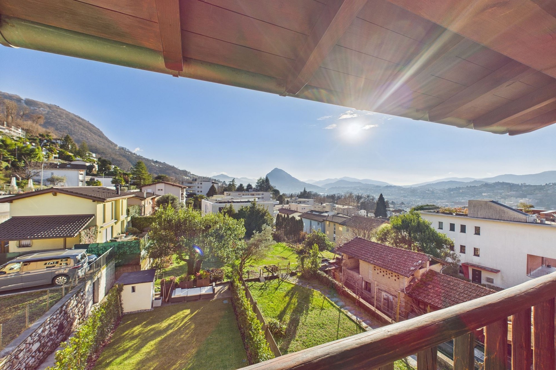 Bergblick vom Balkon