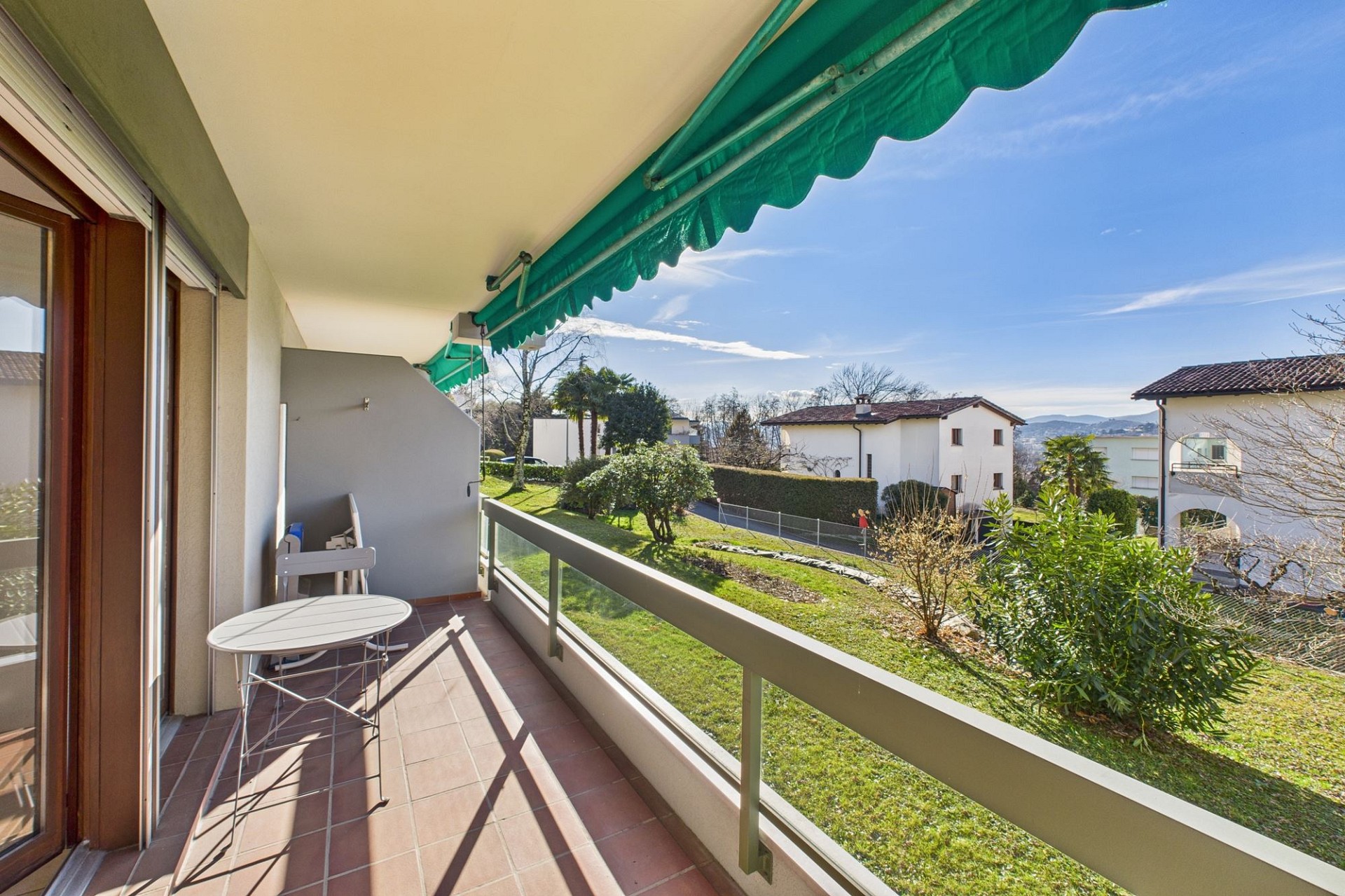 Balkon mit Blick ins Grüne