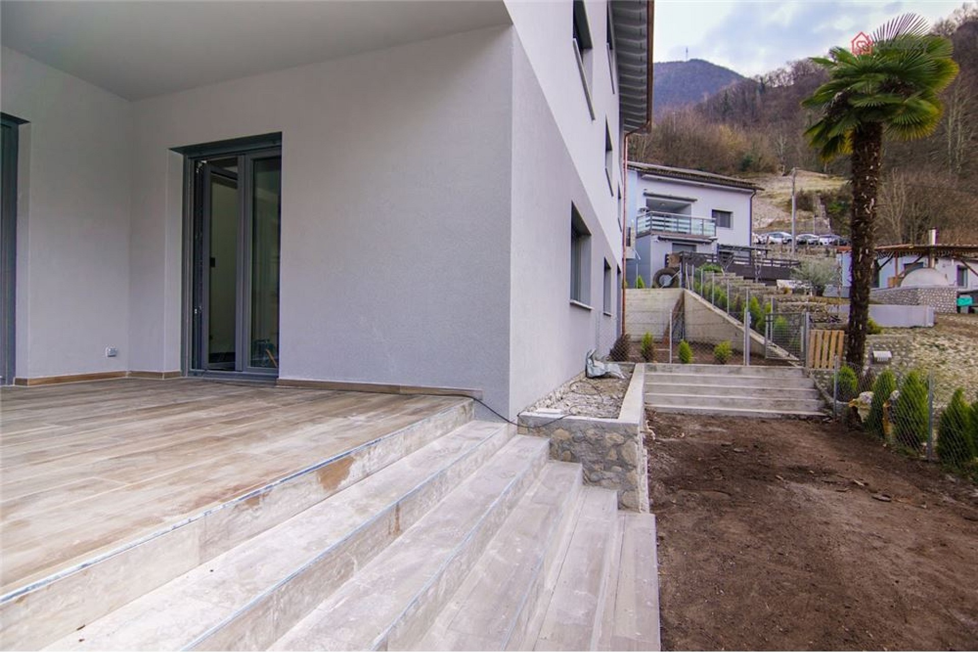 Terrasse mit Gartenblick
