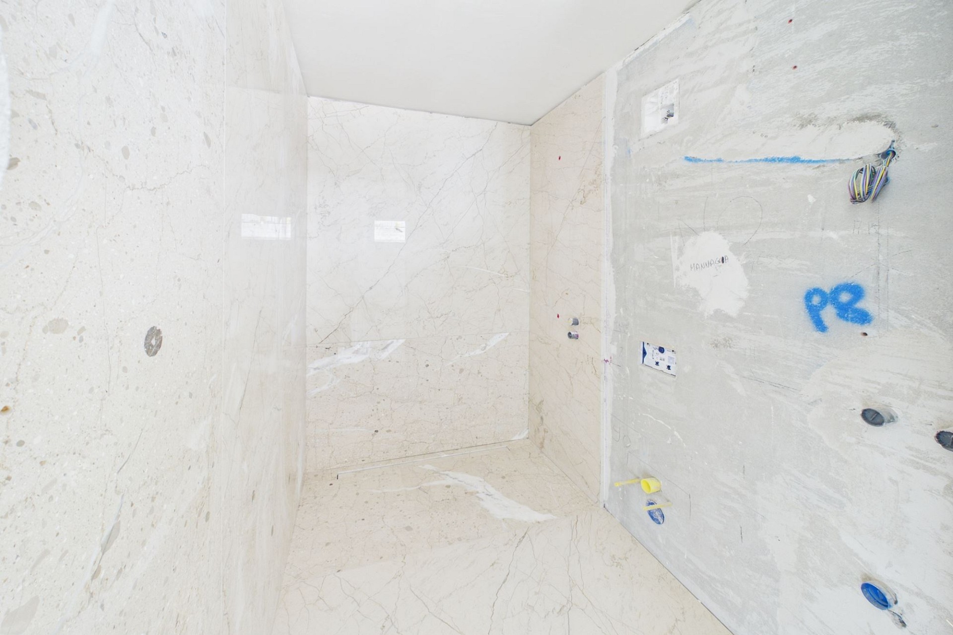 Unfertiger Badezimmerrohbau