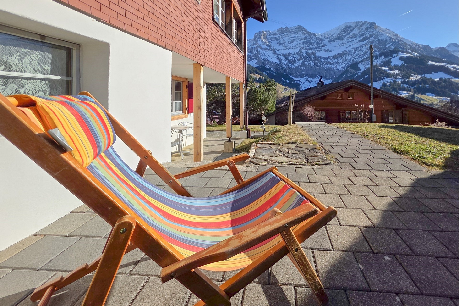 Terrasse mit Bergblick