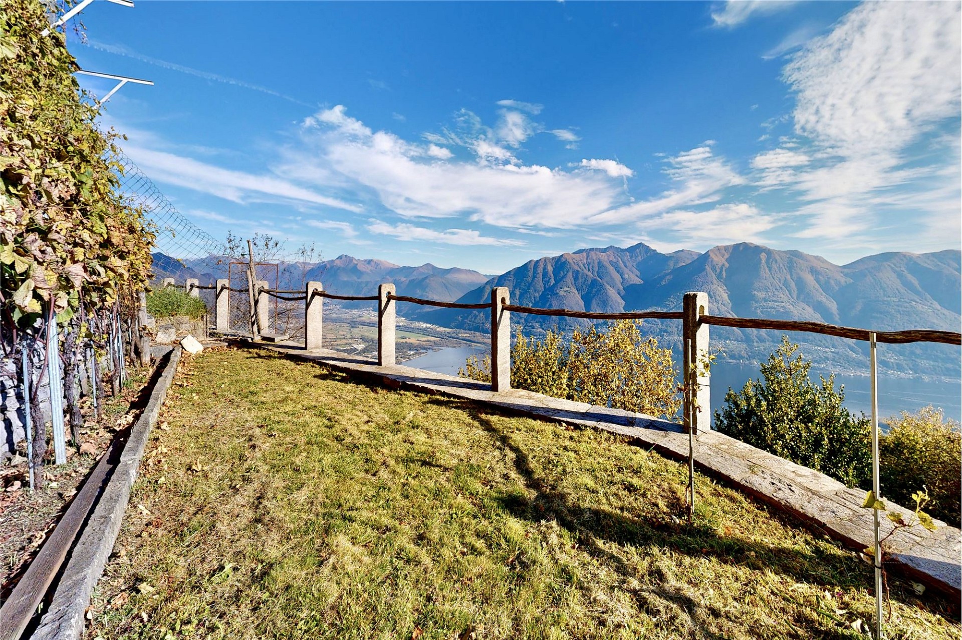 Garten mit Panoramablick