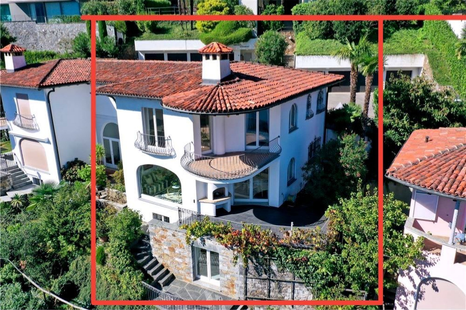 Mediterrane Villa mit Terrakottadach