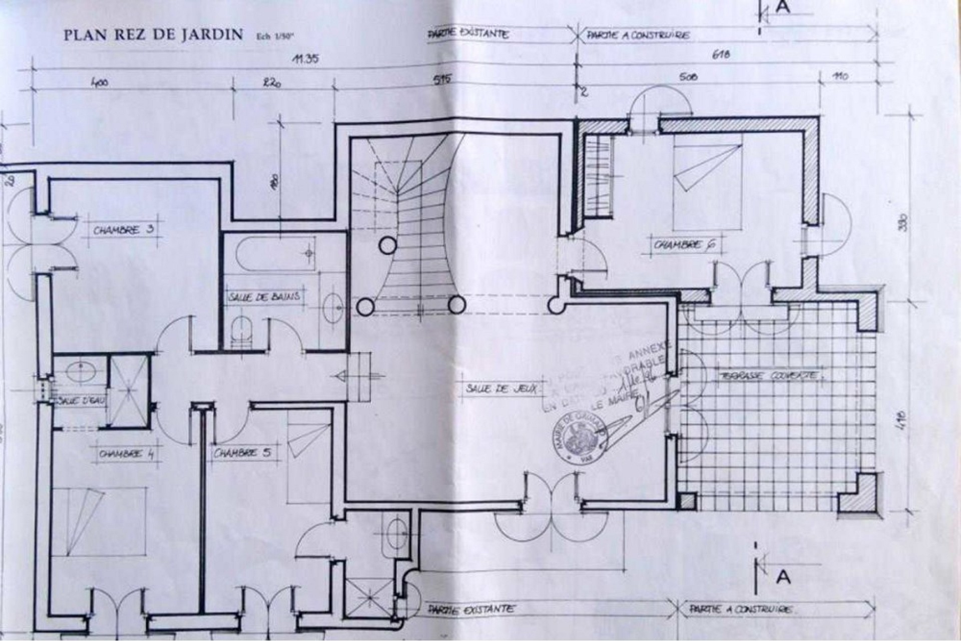 Grundriss eines Erdgeschosses