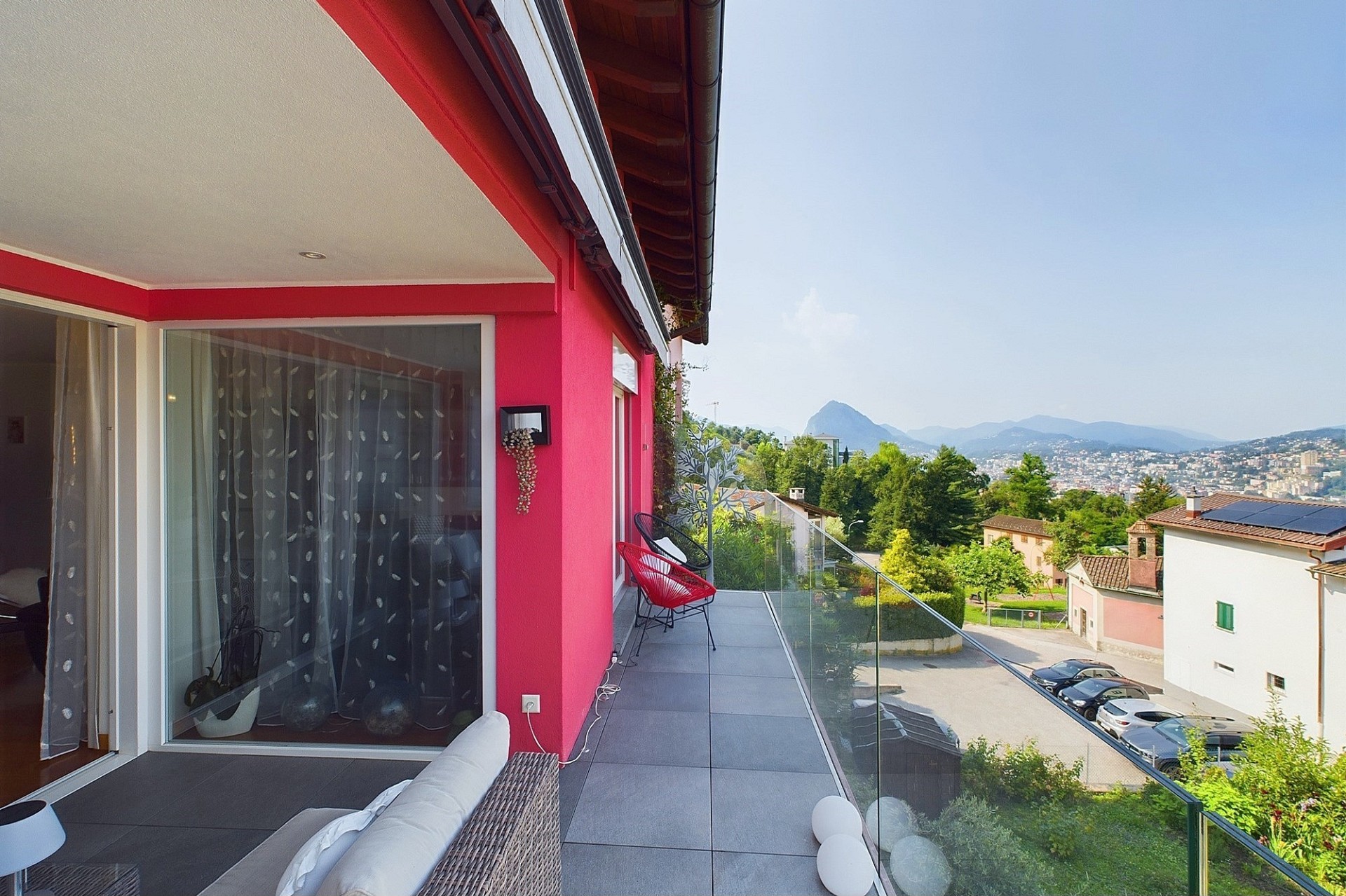 Balkon mit Panoramablick