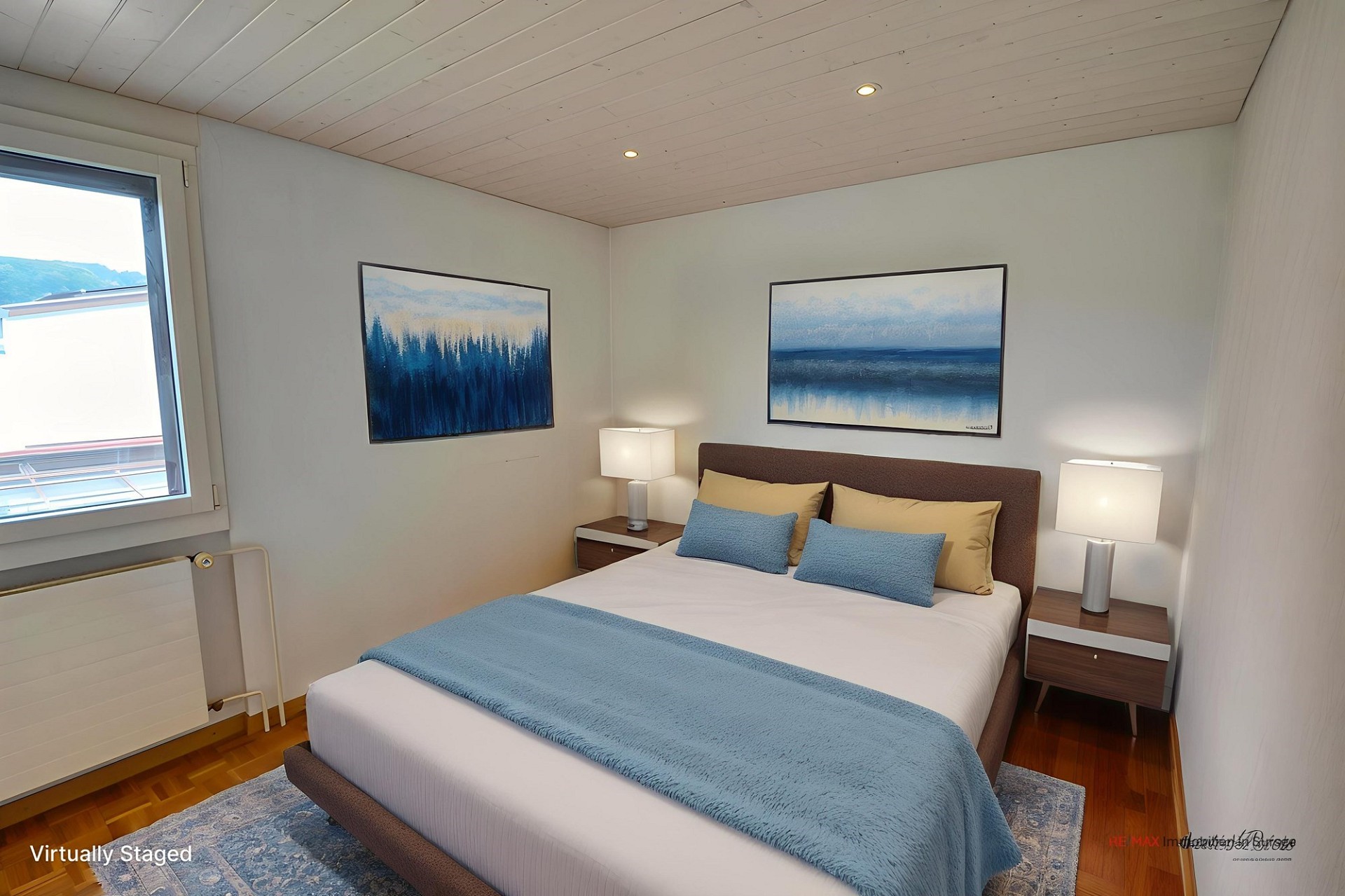 Virtuell inszeniertes Schlafzimmer