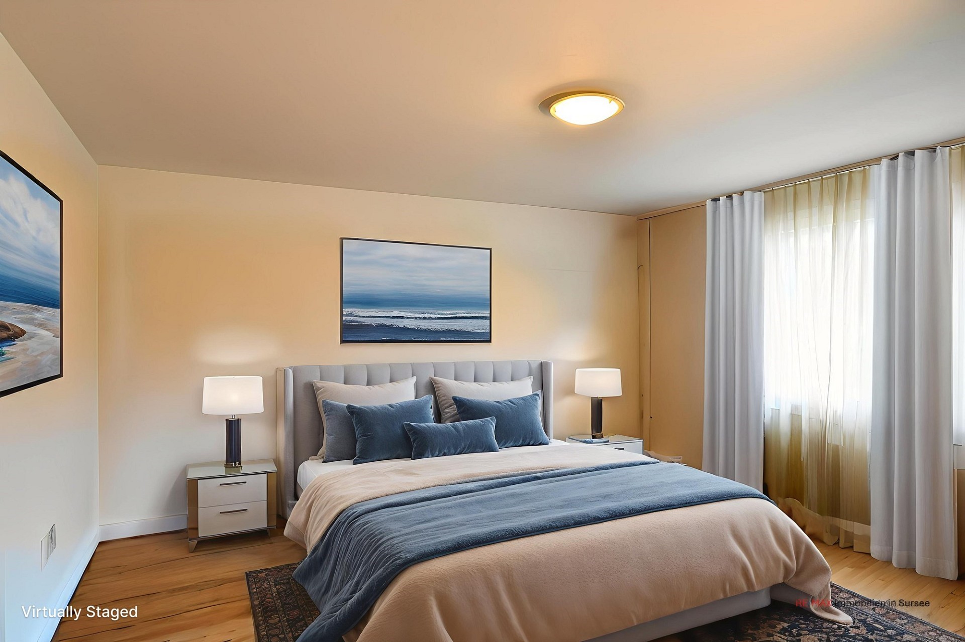 Virtuell inszeniertes Schlafzimmer
