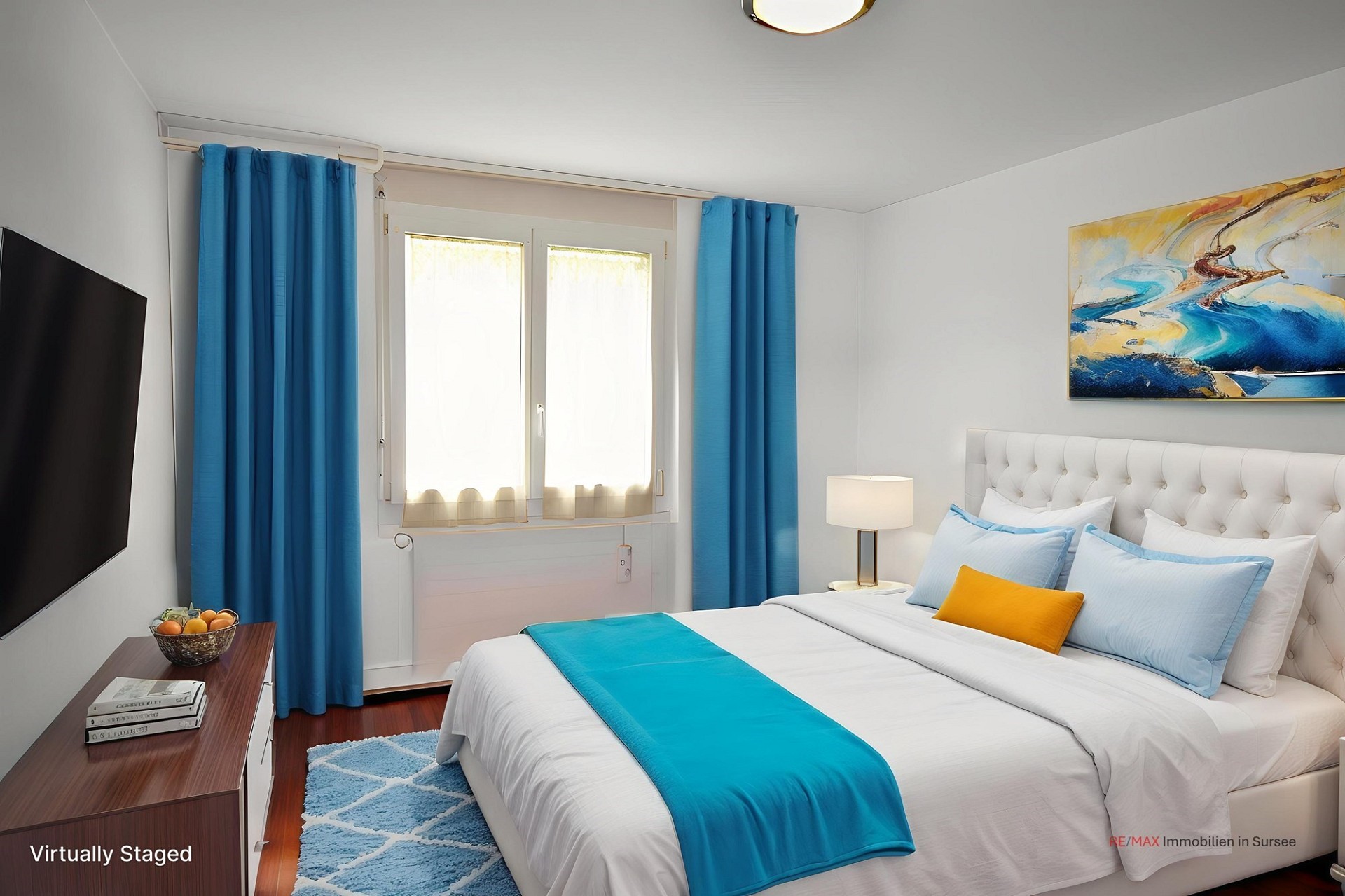 Virtuell gestyltes Schlafzimmer