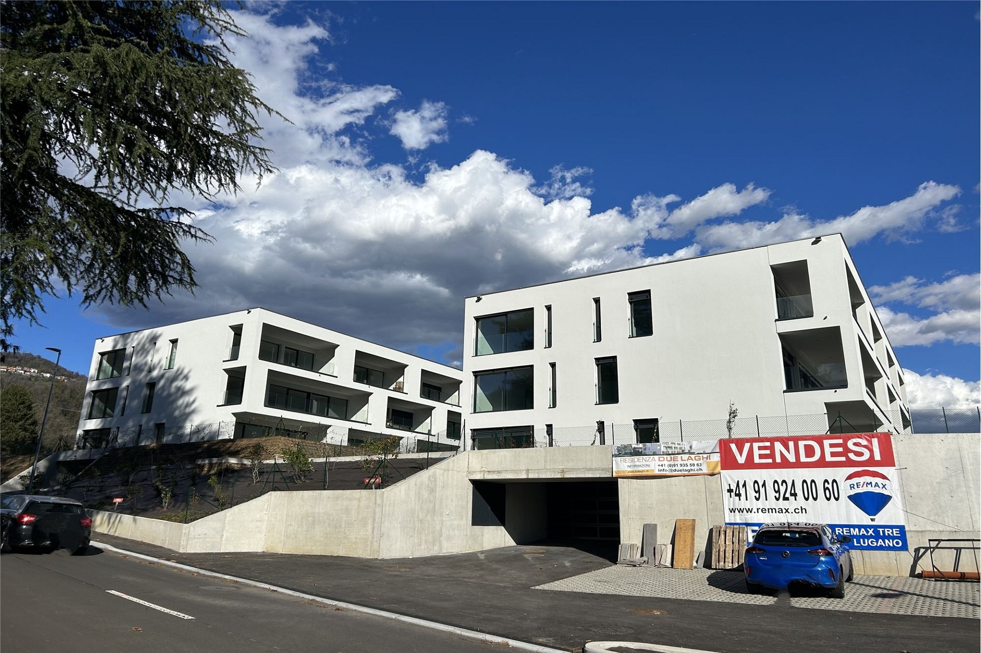 Moderne Wohnanlage im Bau